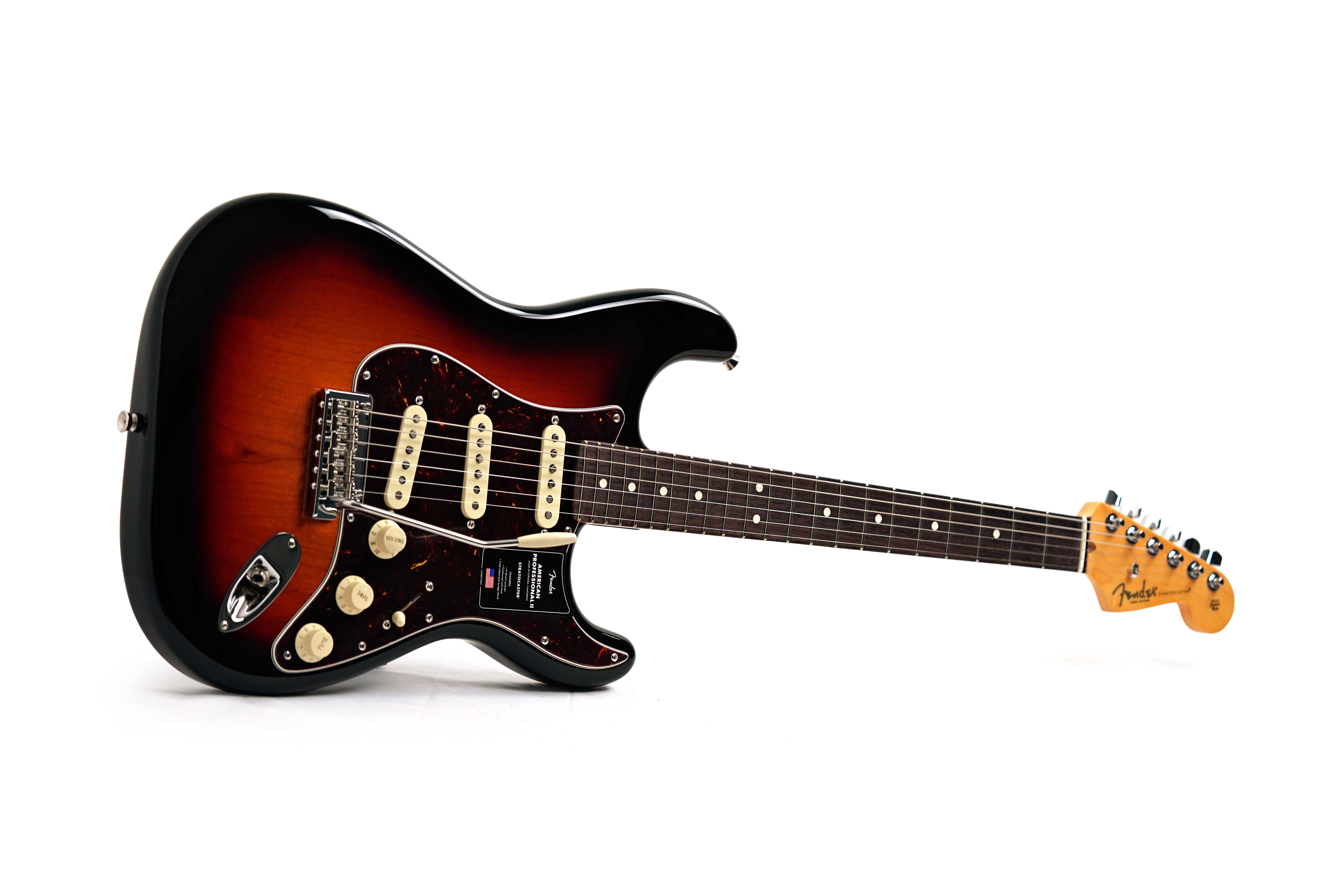 Fender American Professional II Stratocaster 3 Tone Sunburst Rosewood Fingerboard #US25097379