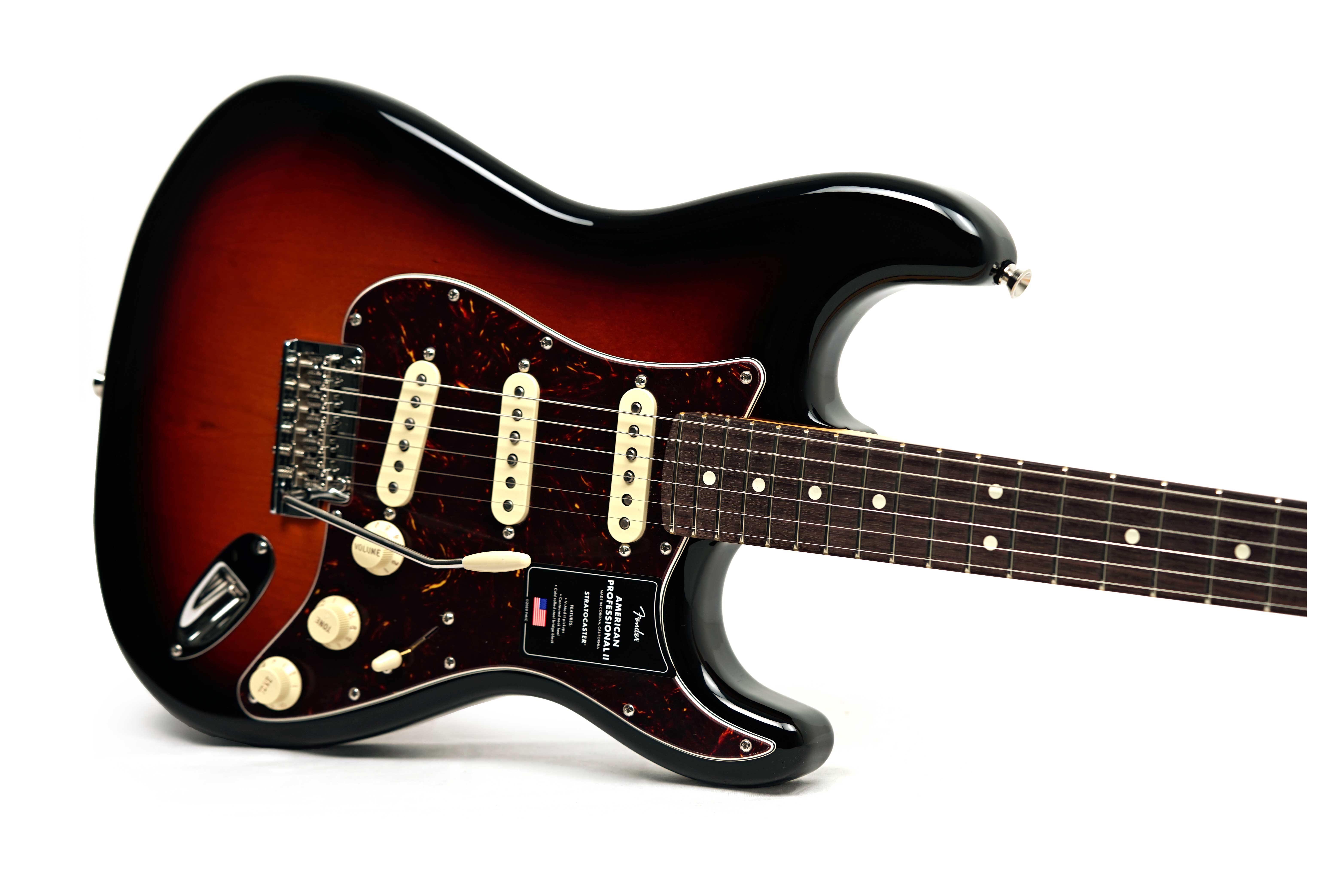 Fender American Professional II Stratocaster 3 Tone Sunburst Rosewood Fingerboard #US25097379