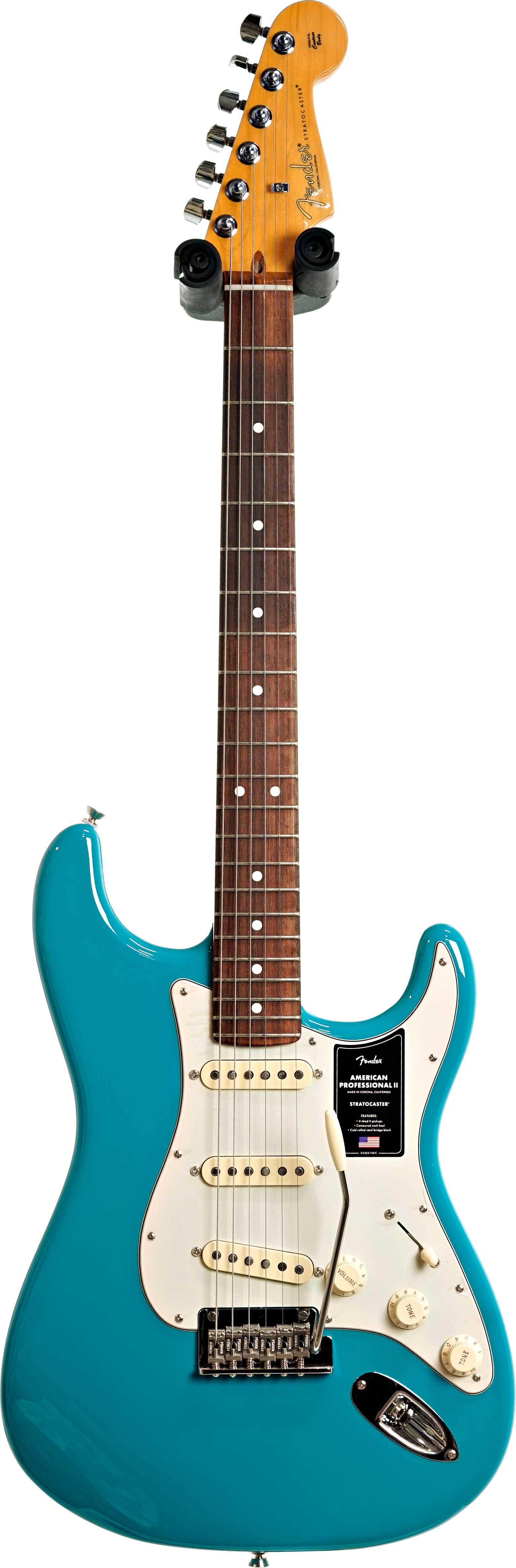 Fender American Professional II Stratocaster Miami Blue Rosewood Fingerboard #US22110380