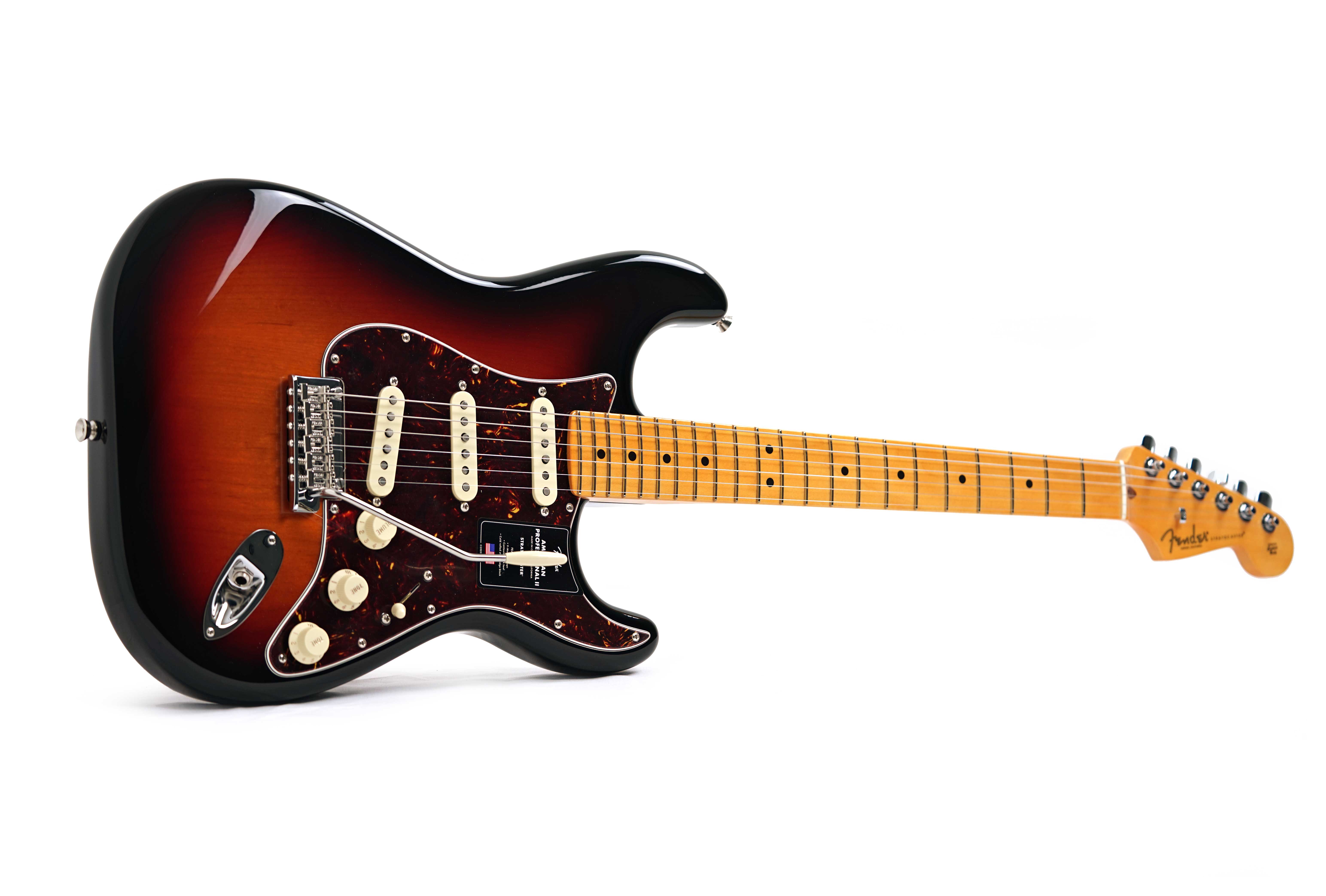 Fender American Professional II Stratocaster 3 Tone Sunburst Maple Fingerboard #US25051587