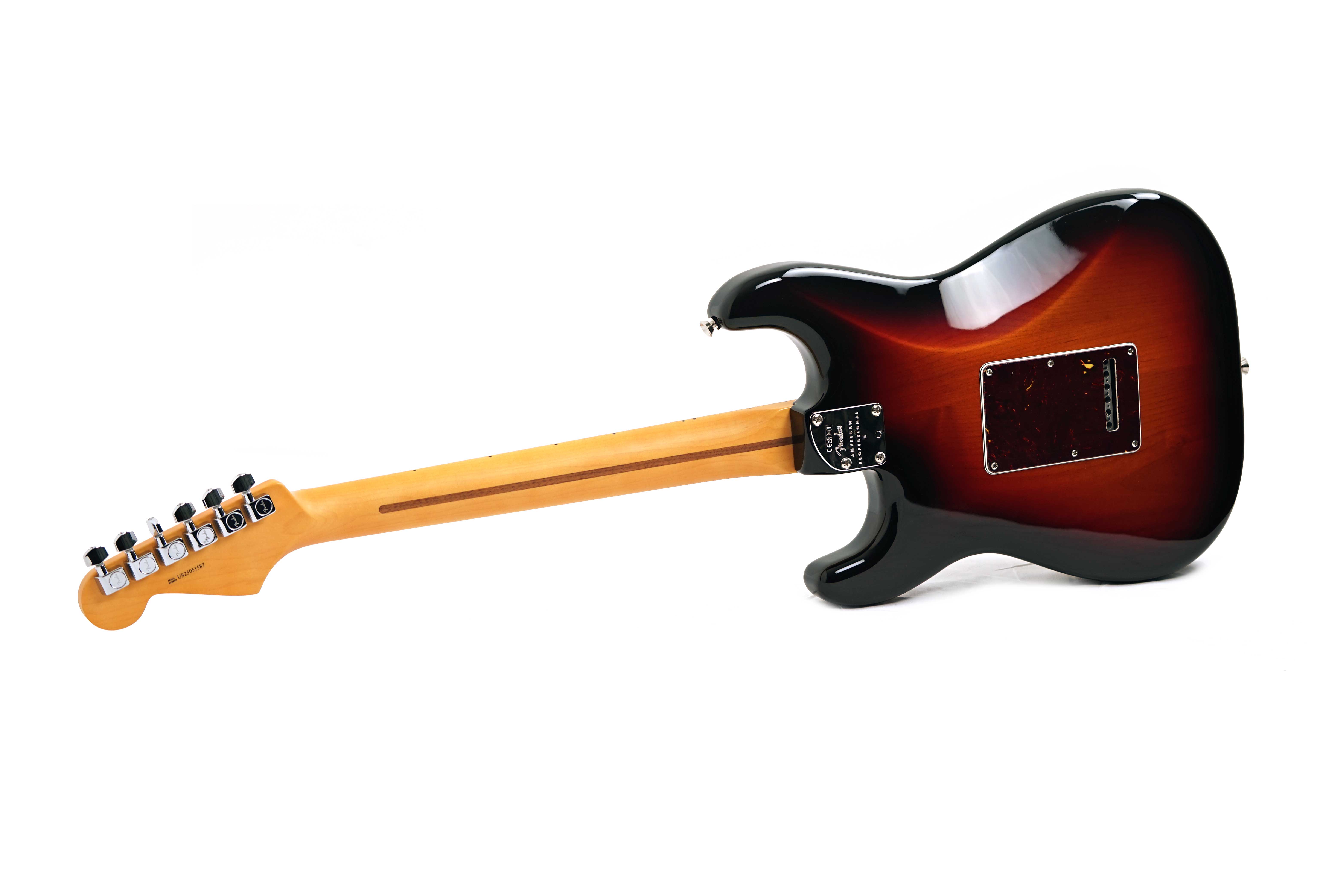 Fender American Professional II Stratocaster 3 Tone Sunburst Maple Fingerboard #US25051587