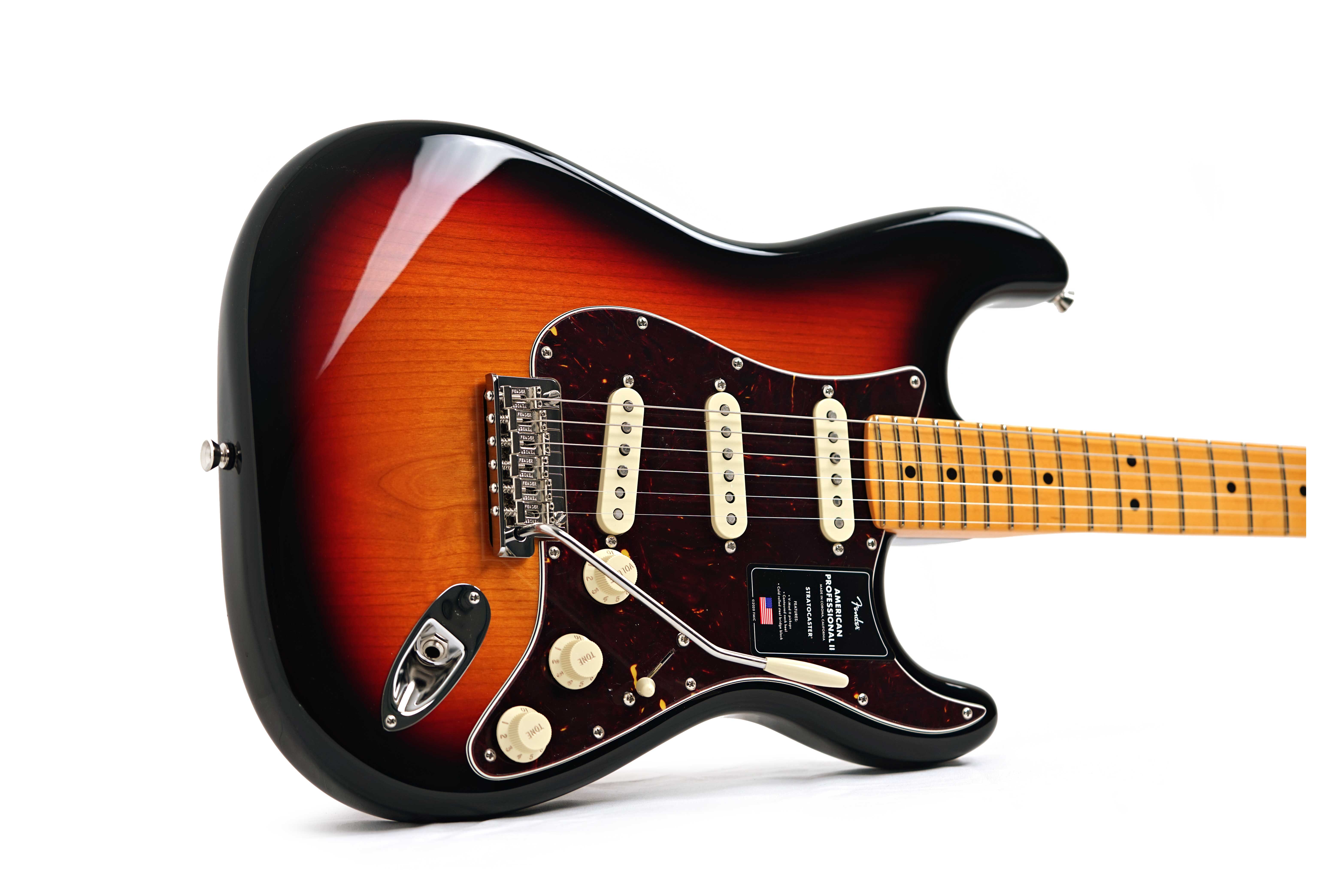 Fender American Professional II Stratocaster 3 Tone Sunburst Maple Fingerboard #US25045438