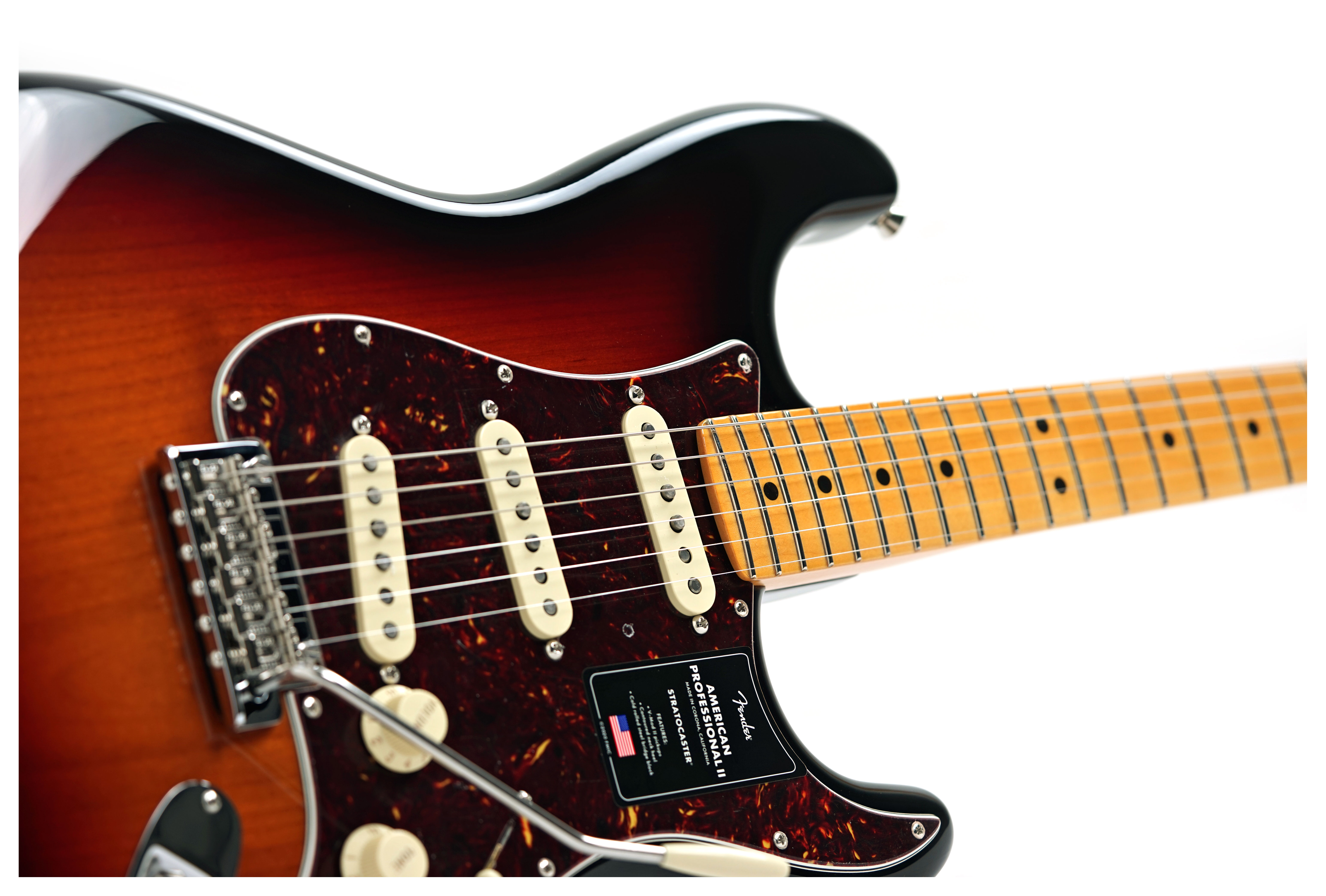 Fender American Professional II Stratocaster 3 Tone Sunburst Maple Fingerboard #US24050641