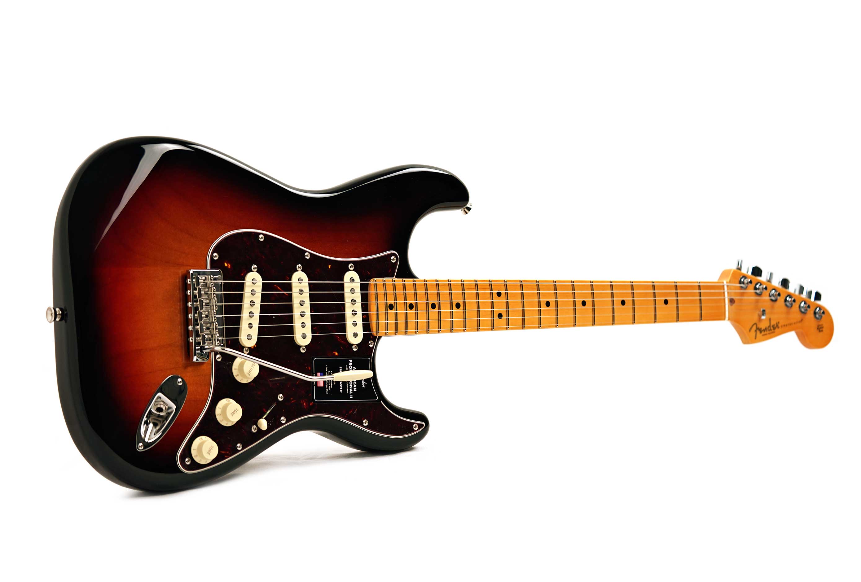 Fender American Professional II Stratocaster 3 Tone Sunburst Maple Fingerboard #US25076654