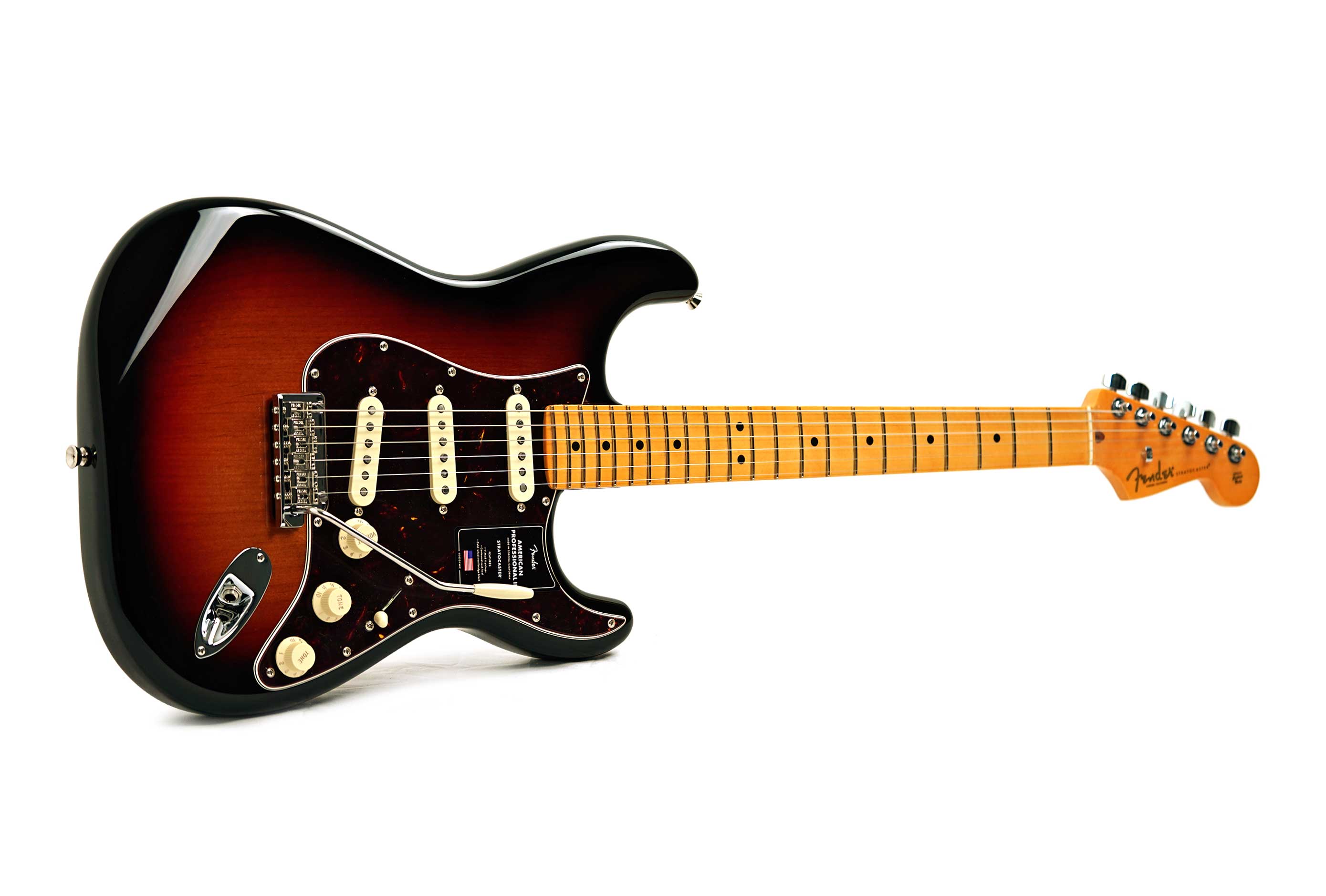 Fender American Professional II Stratocaster 3 Tone Sunburst Maple Fingerboard #US26026353