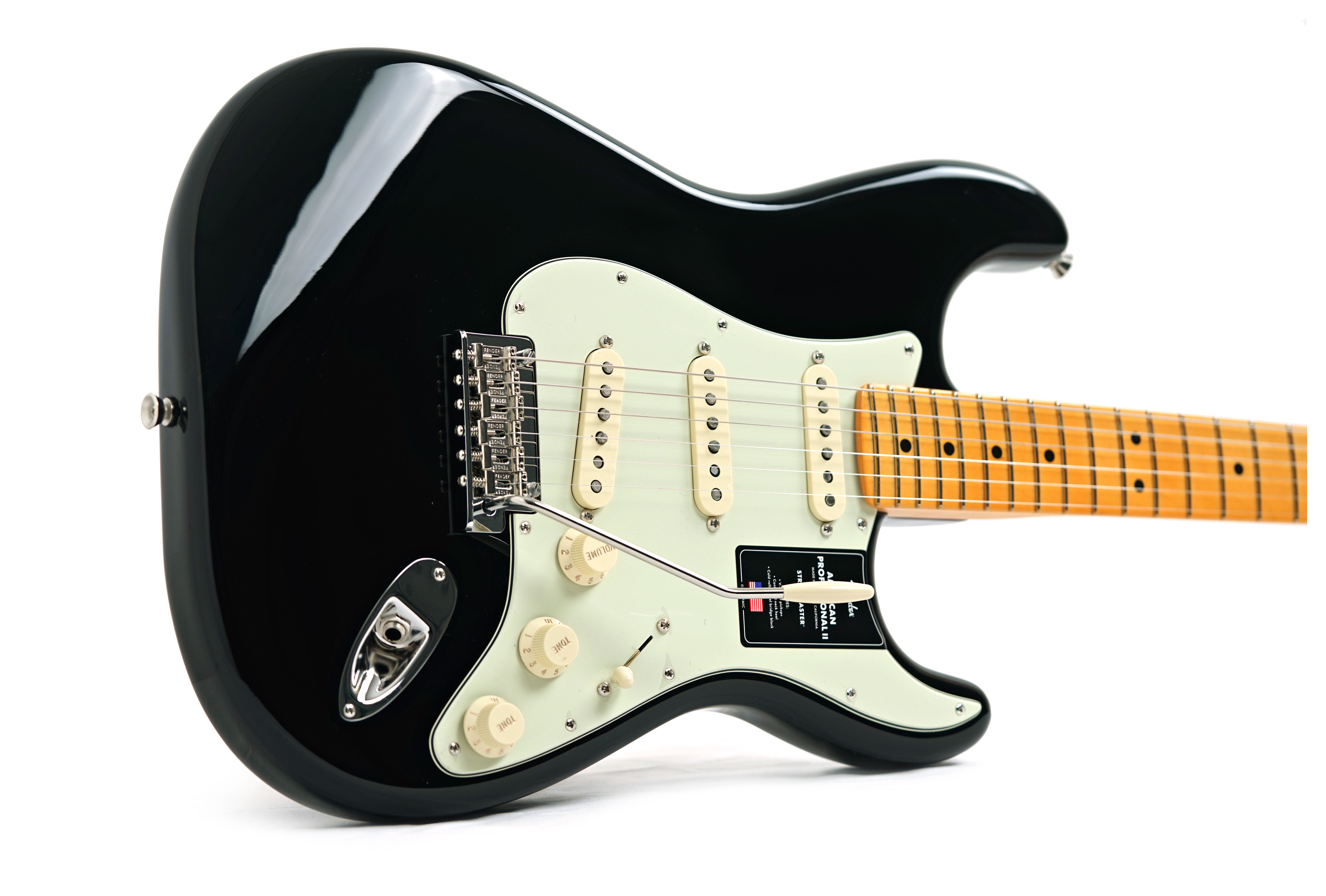Fender American Professional II Stratocaster Black Maple Fingerboard #US25042161