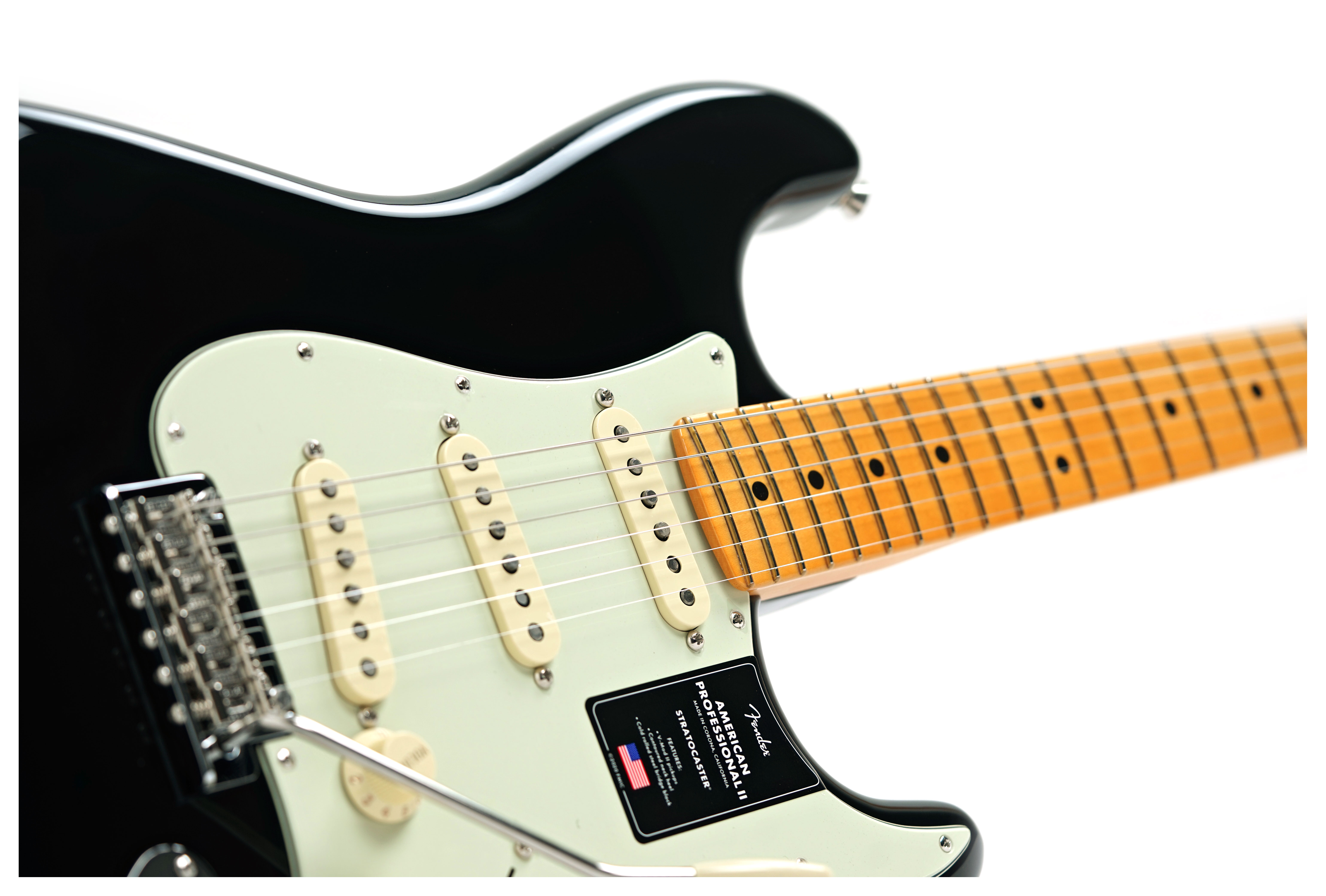Fender American Professional II Stratocaster Black Maple Fingerboard #US25042161