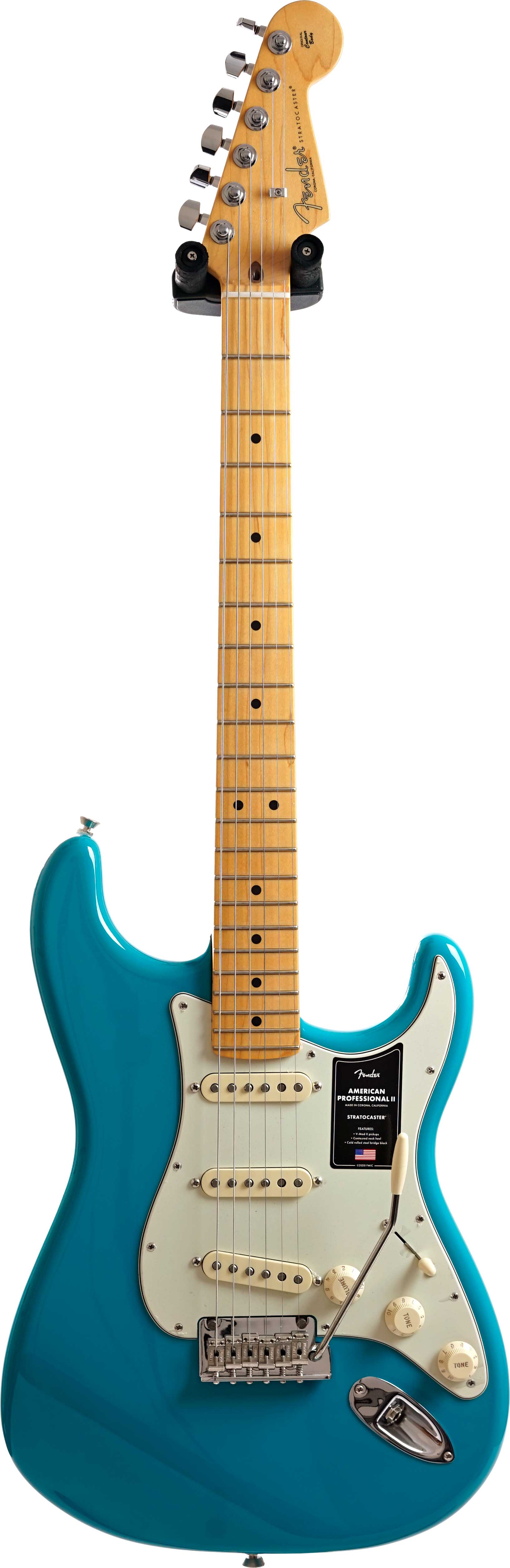 Fender American Professional II Stratocaster Miami Blue Maple Fingerboard #us22015857
