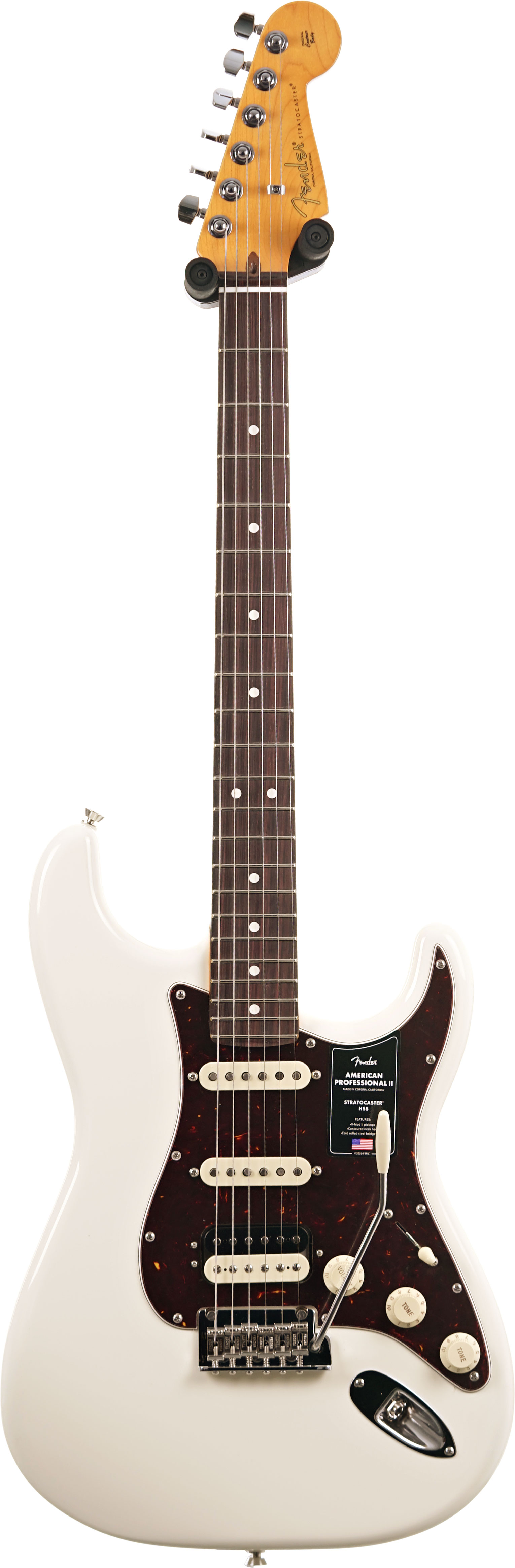 Fender American Professional II Stratocaster HSS Olympic White Rosewood Fingerboard #US25078674
