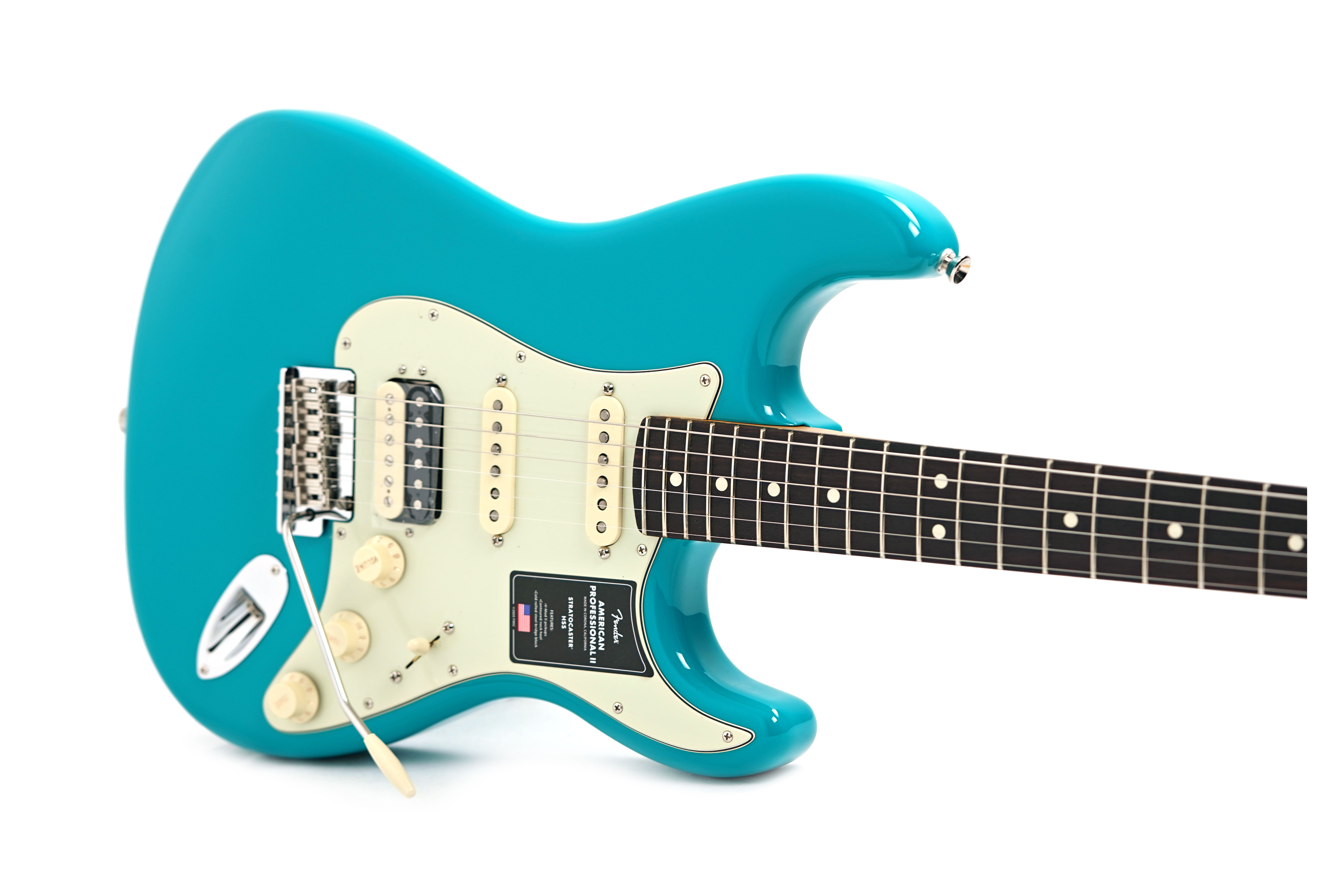 Fender American Professional II Stratocaster HSS Miami Blue Rosewood Fingerboard #US25064541