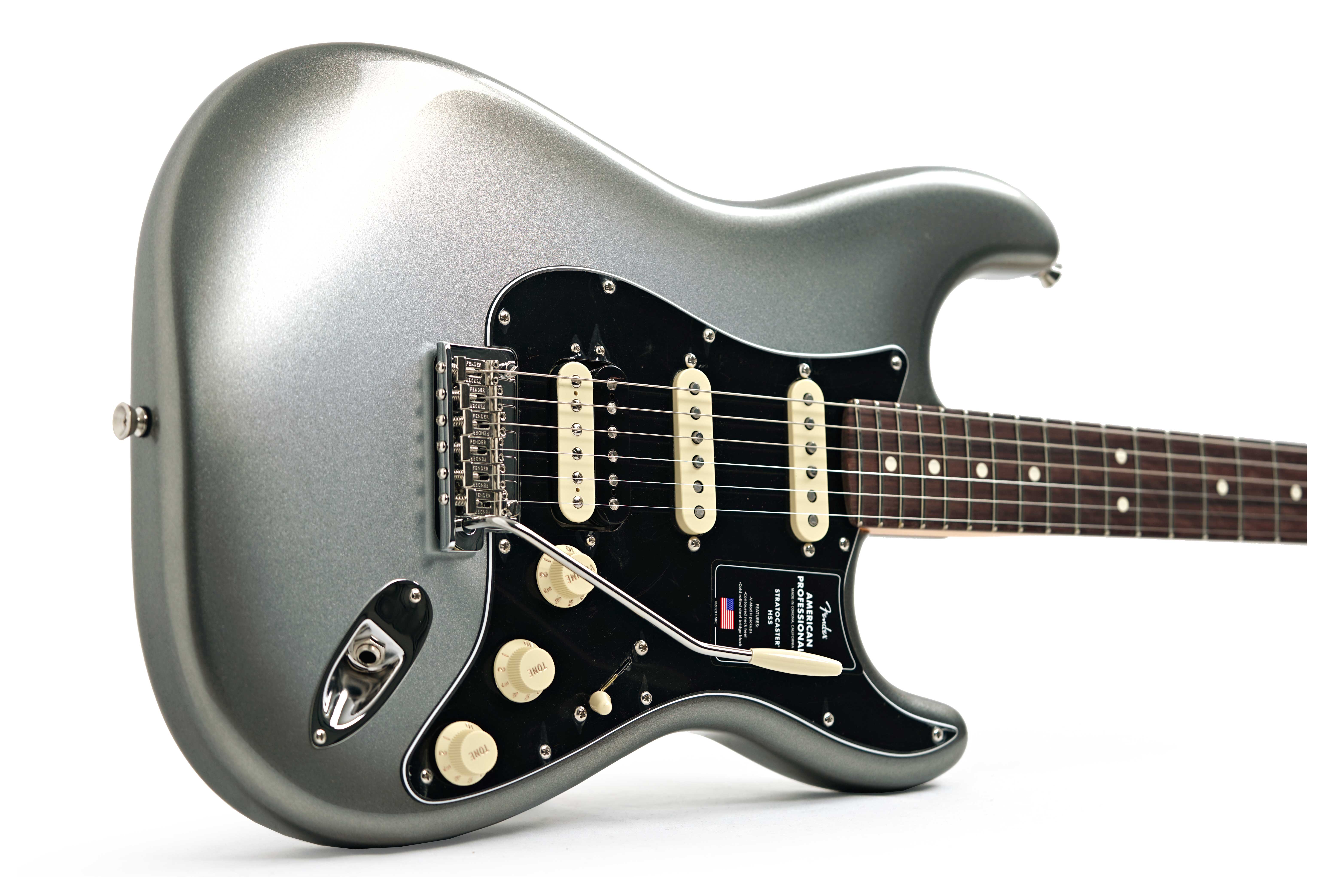 Fender American Professional II Stratocaster HSS Mercury Rosewood Fingerboard #US25042826