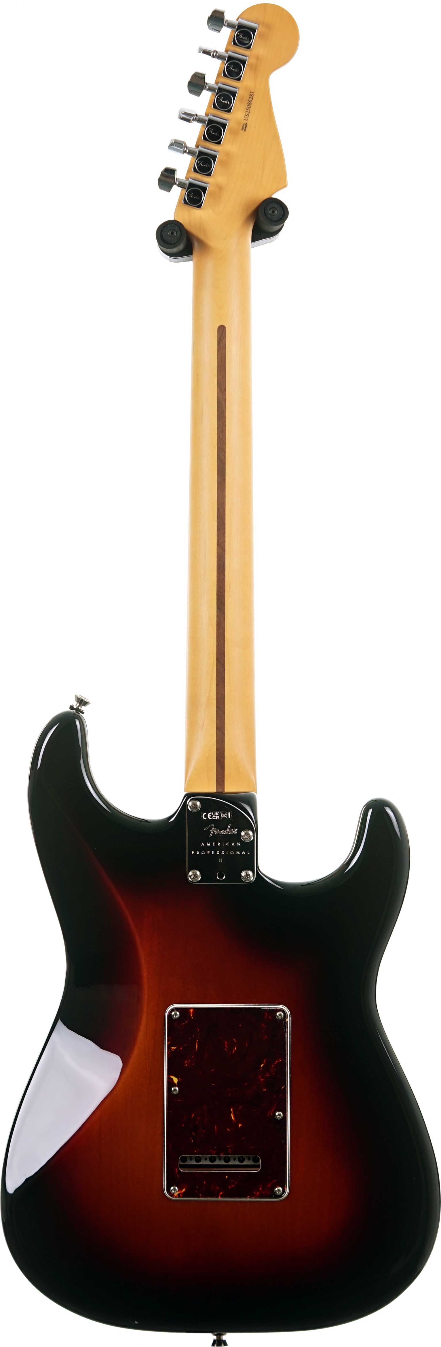 Fender American Professional II Stratocaster 3 Tone Sunburst Rosewood Fingerboard Left Handed #US25086281