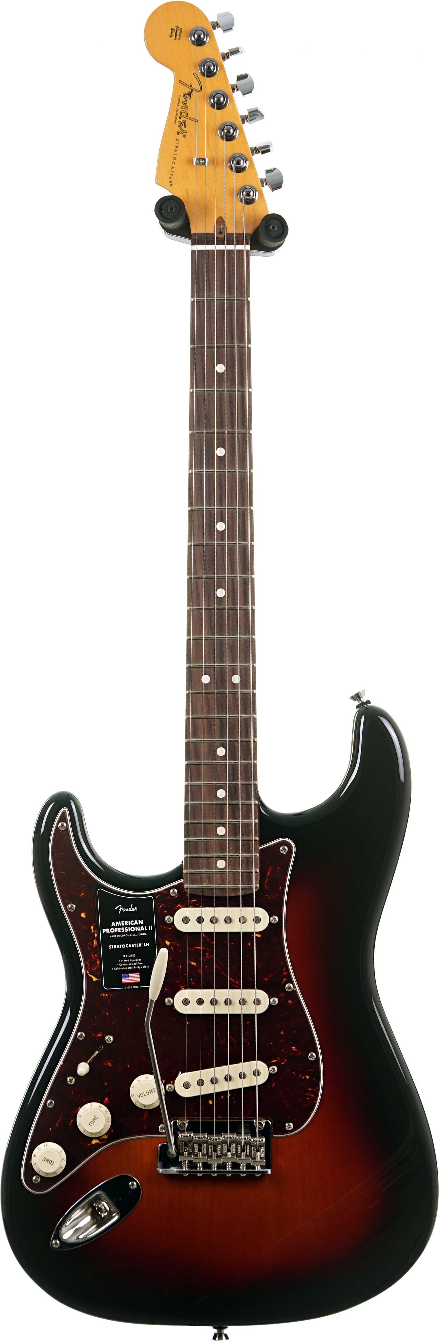 Fender American Professional II Stratocaster 3 Tone Sunburst Rosewood Fingerboard Left Handed #US25086281