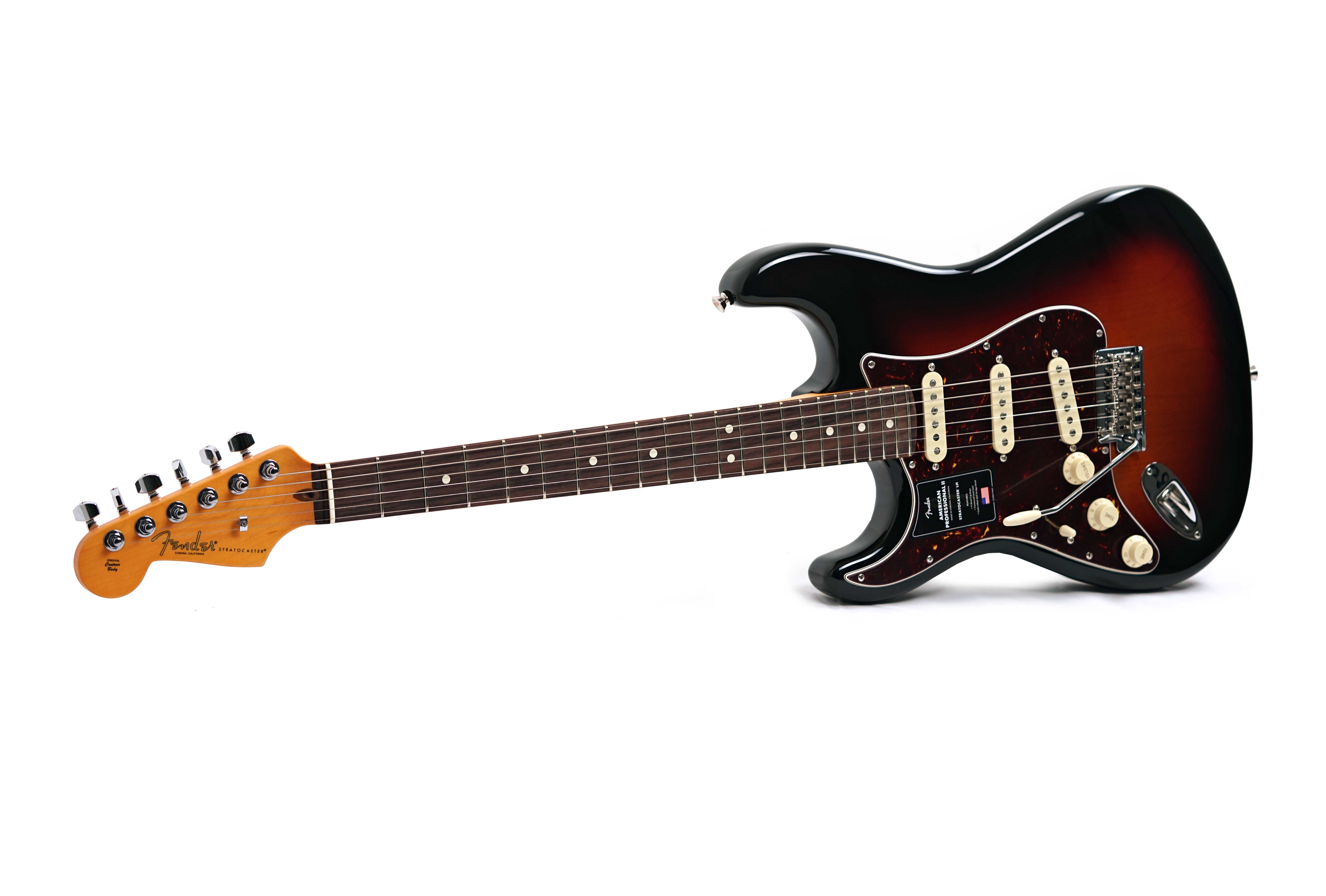 Fender American Professional II Stratocaster 3 Tone Sunburst Rosewood Fingerboard Left Handed #US25086281