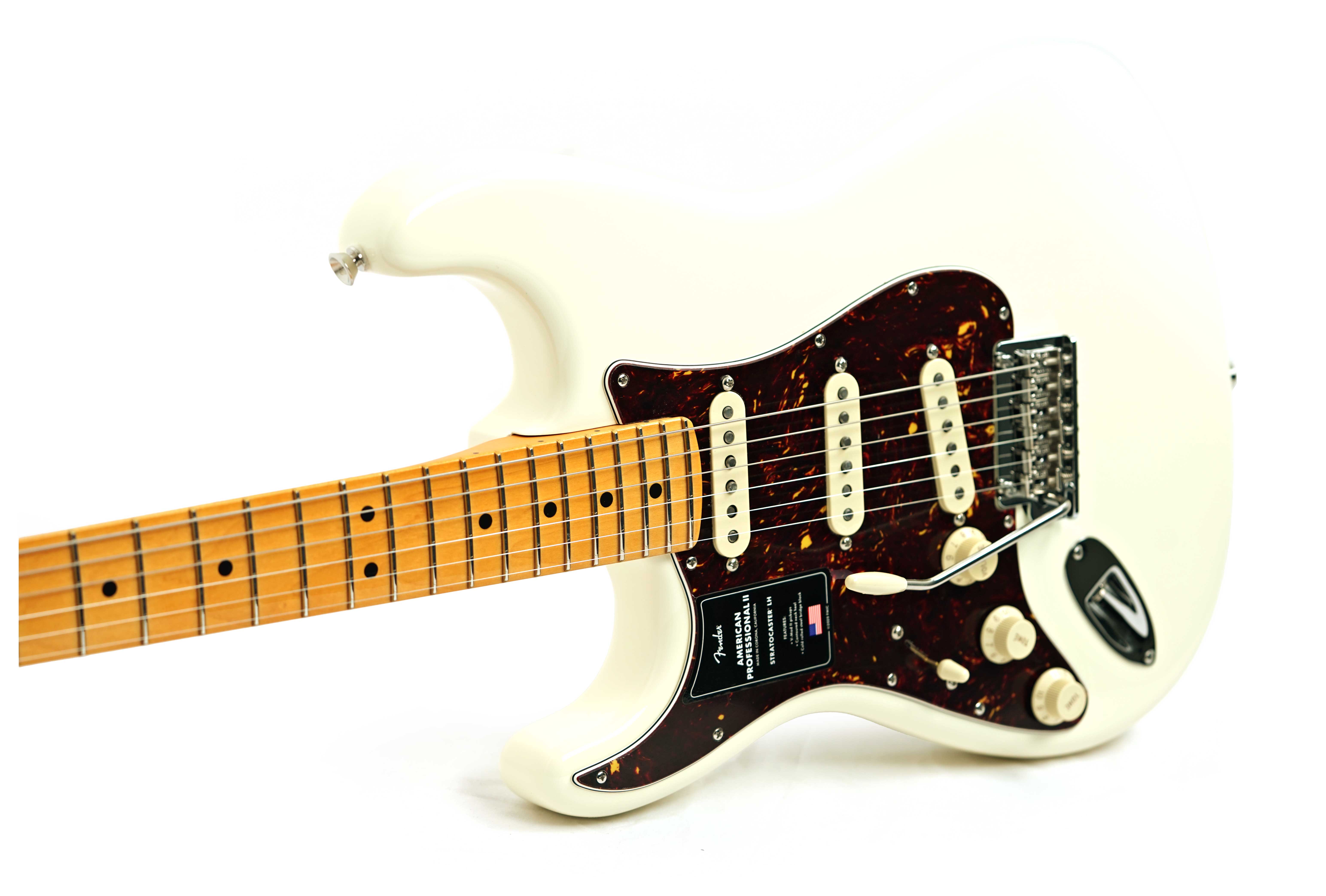 Fender American Professional II Stratocaster Olympic White Maple Fingerboard Left Handed #US25091661