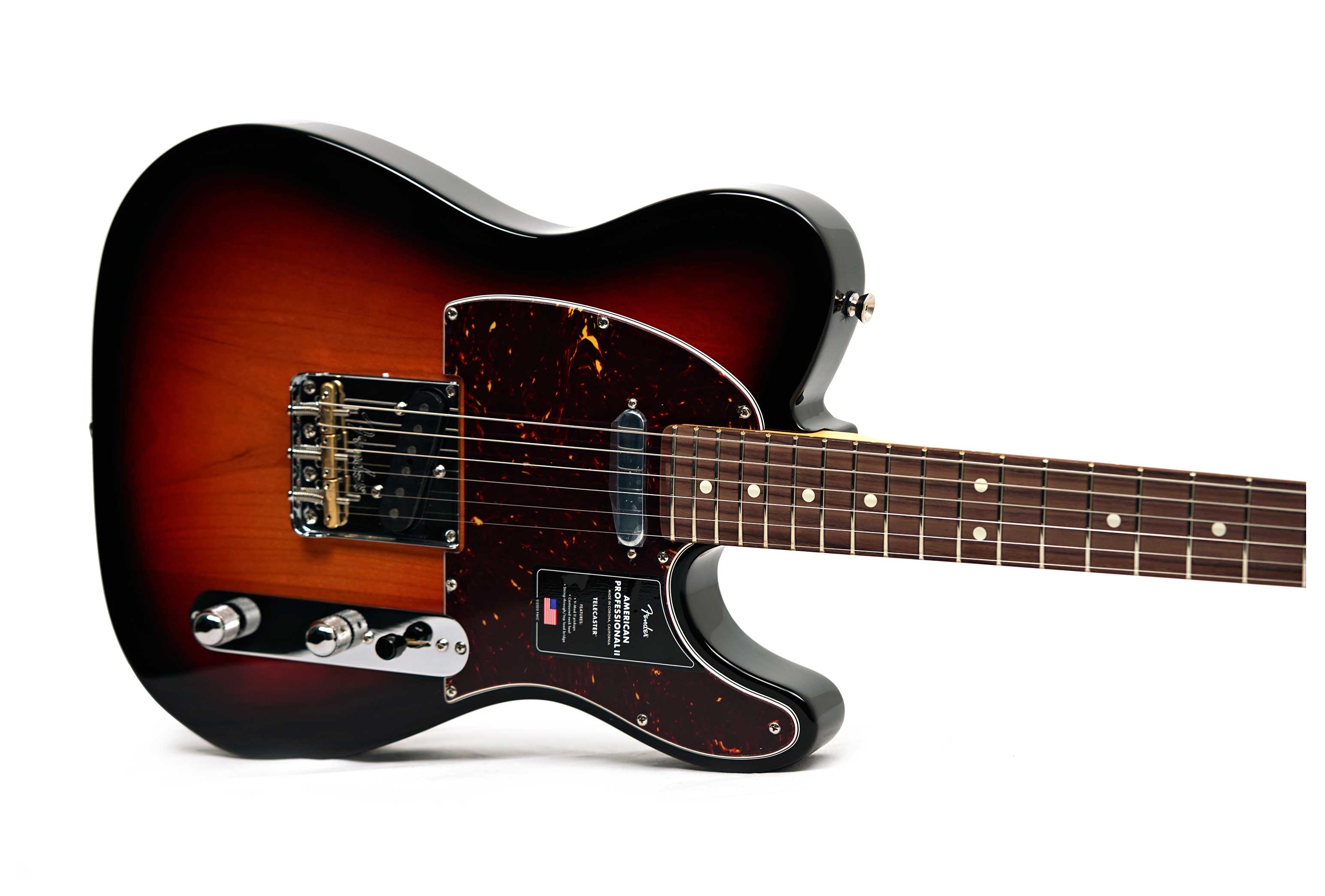 Fender American Professional II Telecaster 3 Tone Sunburst Rosewood Fingerboard #US25051496
