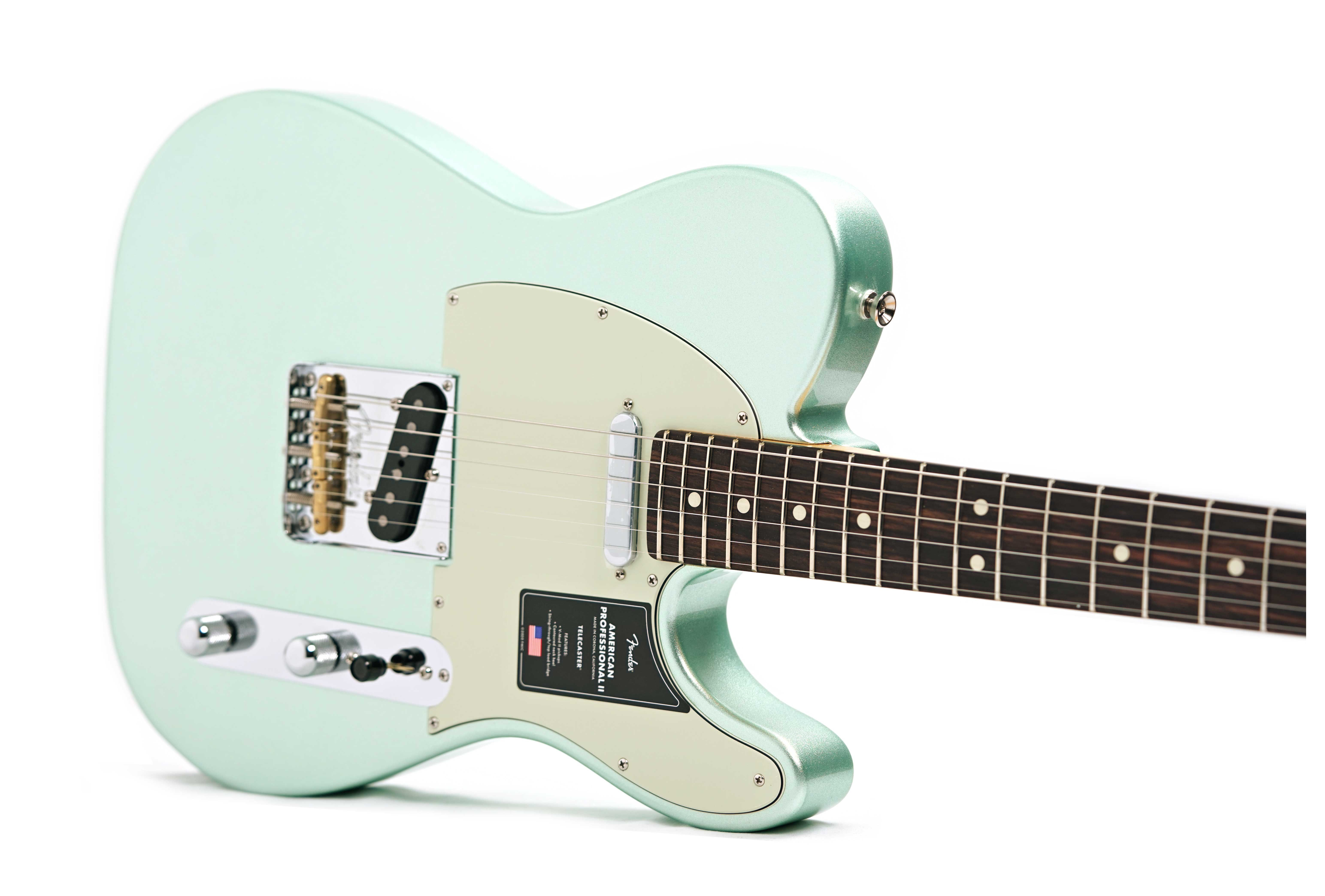 Fender American Professional II Telecaster Mystic Surf Green Rosewood Fingerboard #US25045565