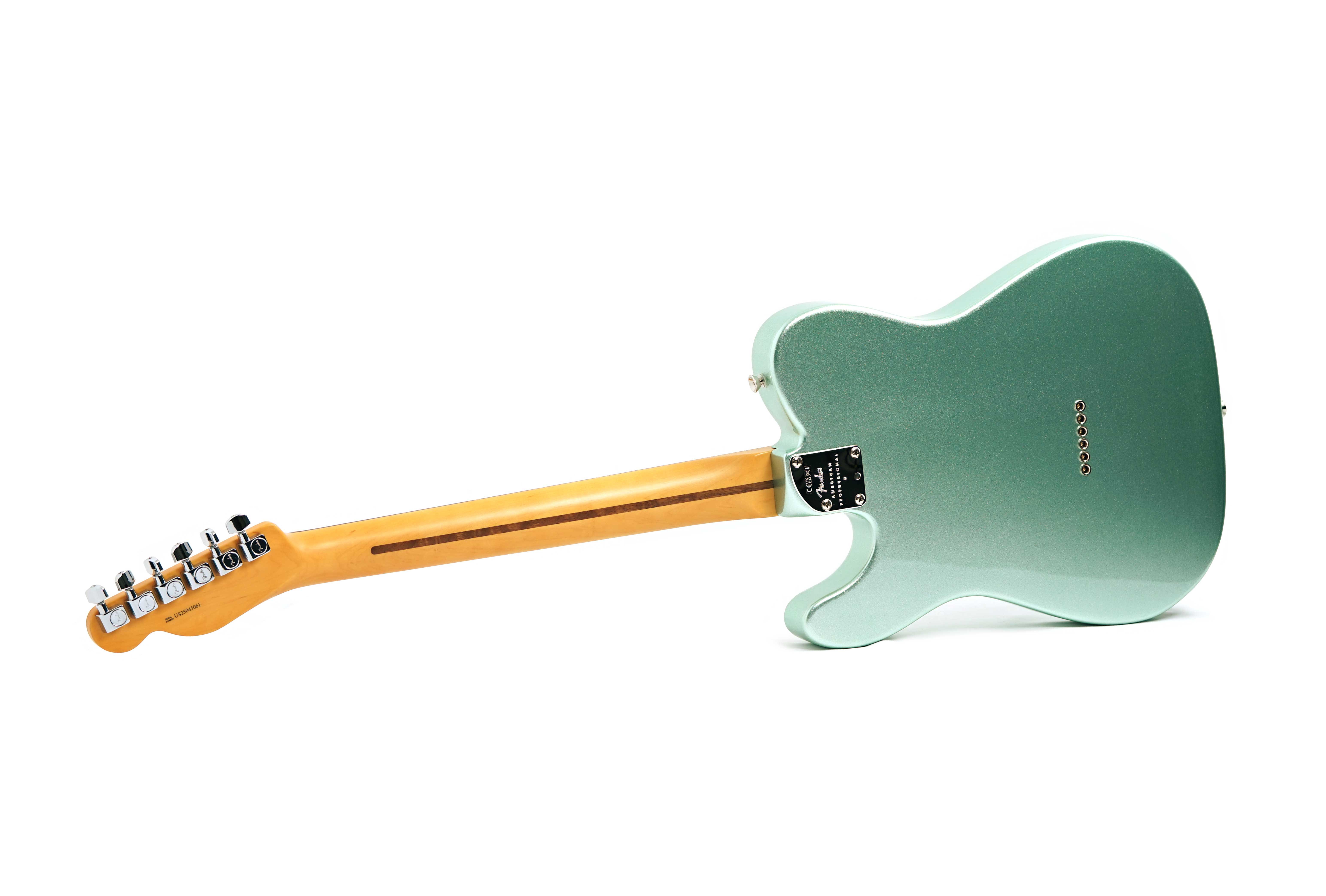 Fender American Professional II Telecaster Mystic Surf Green Rosewood Fingerboard #US25045061