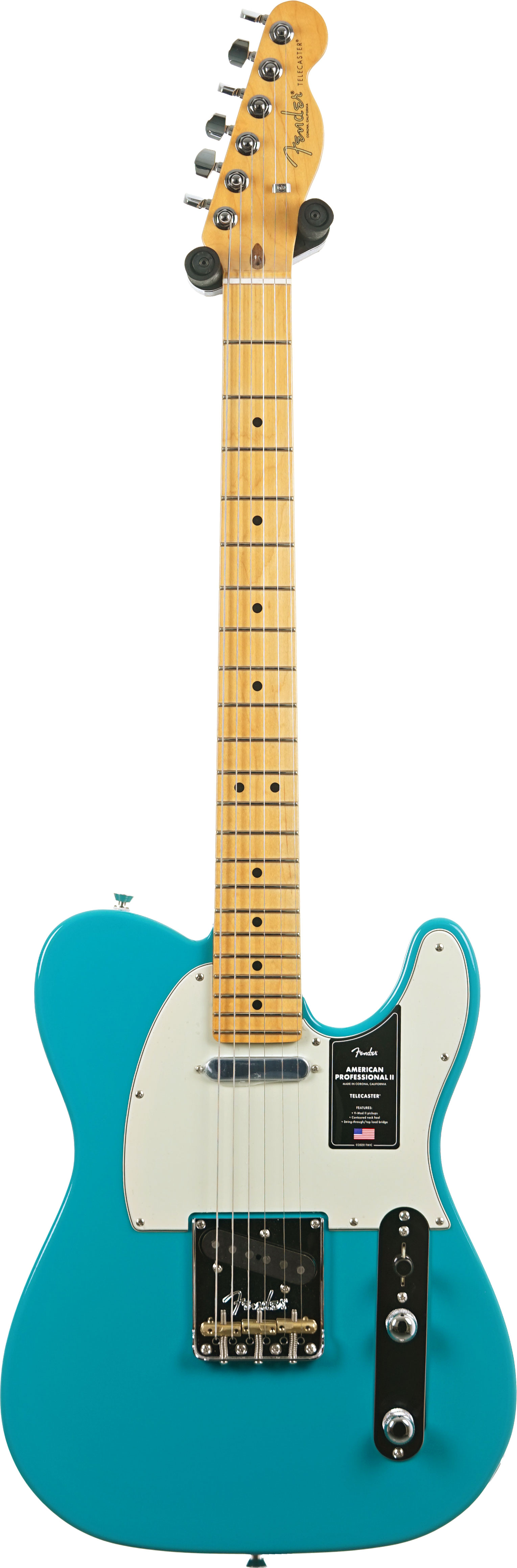 Fender American Professional II Telecaster Miami Blue Maple Fingerboard #US25052472