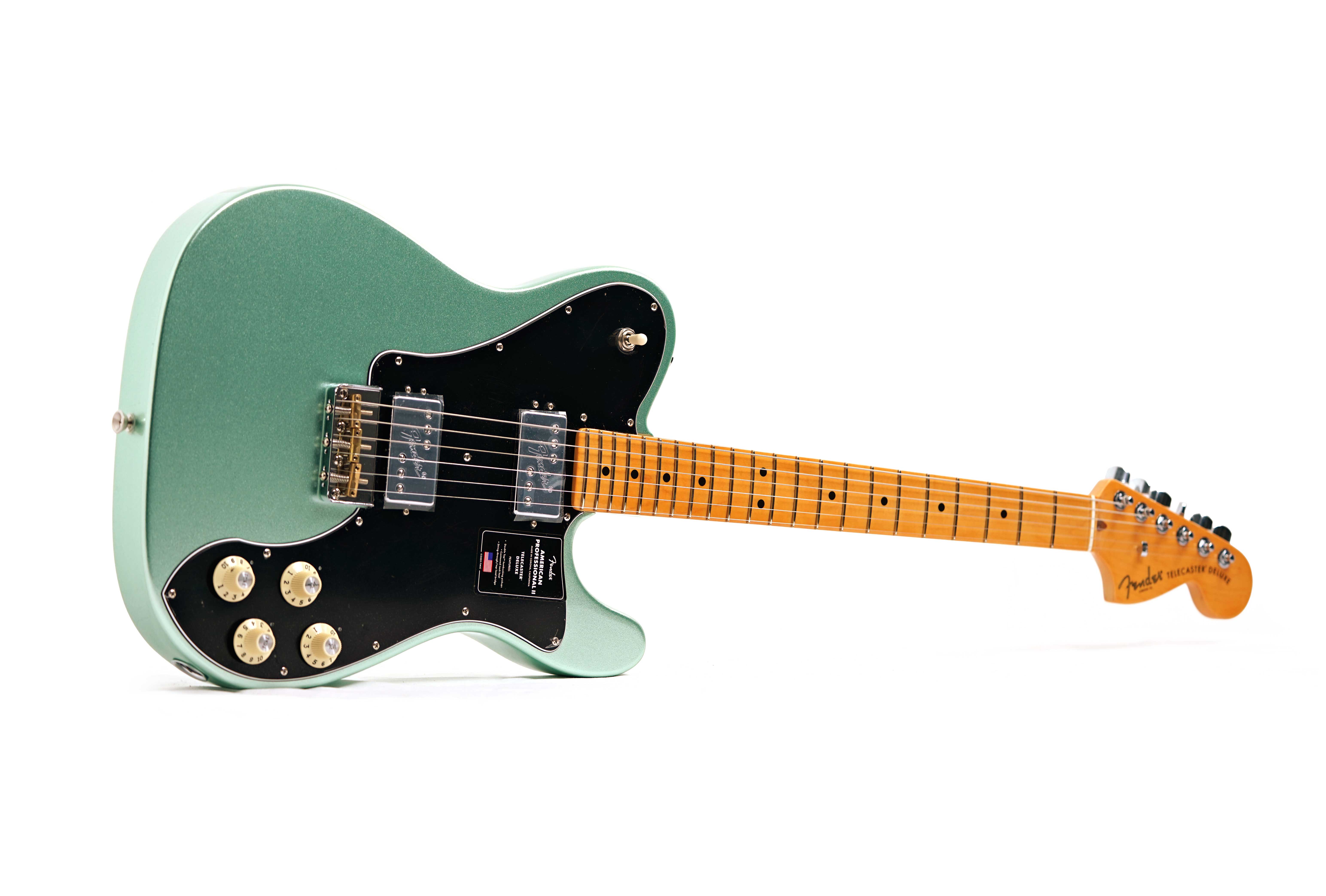 Fender American Professional II Telecaster Deluxe Mystic Surf Green Maple Fingerboard #US25027504
