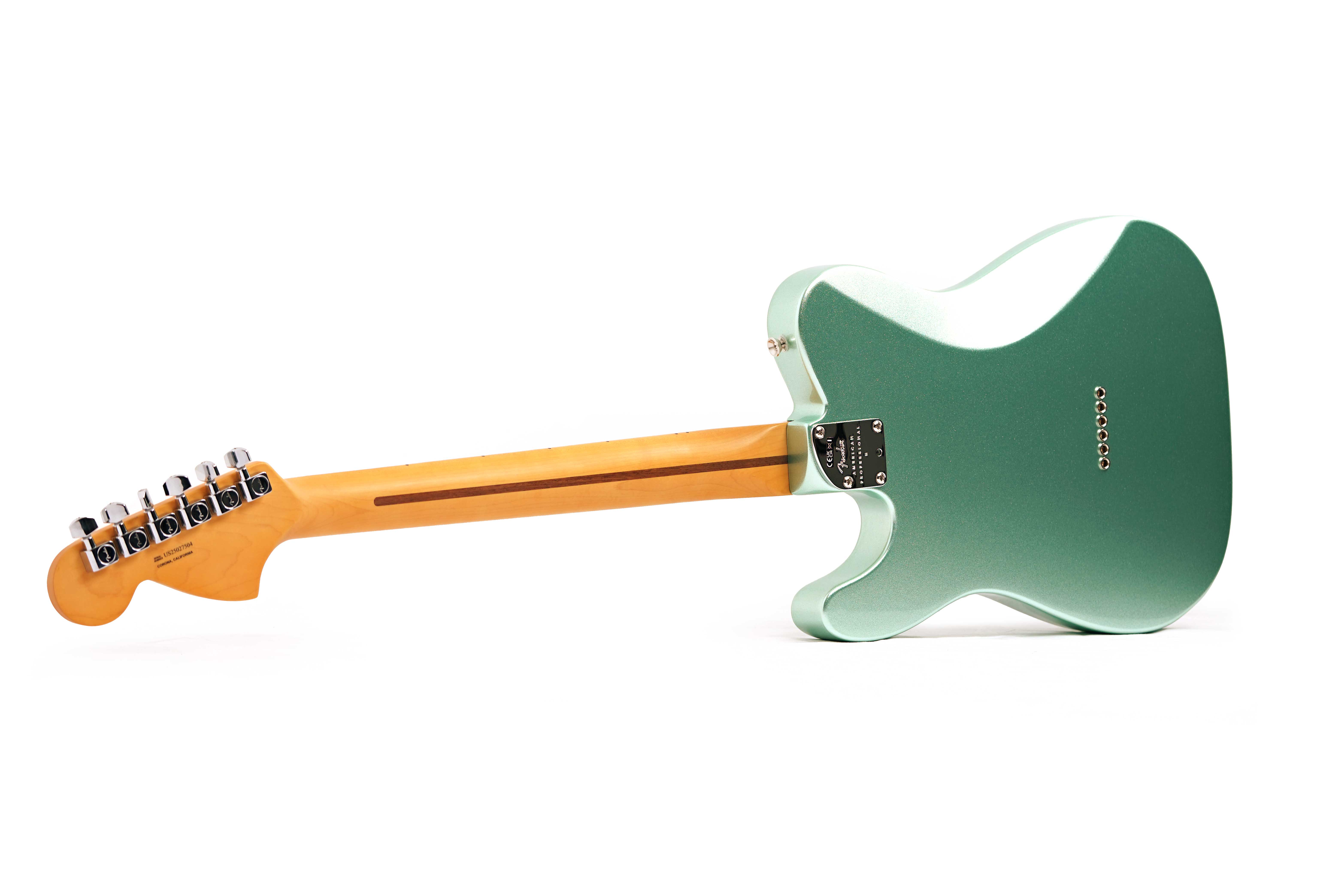 Fender American Professional II Telecaster Deluxe Mystic Surf Green Maple Fingerboard #US25027504