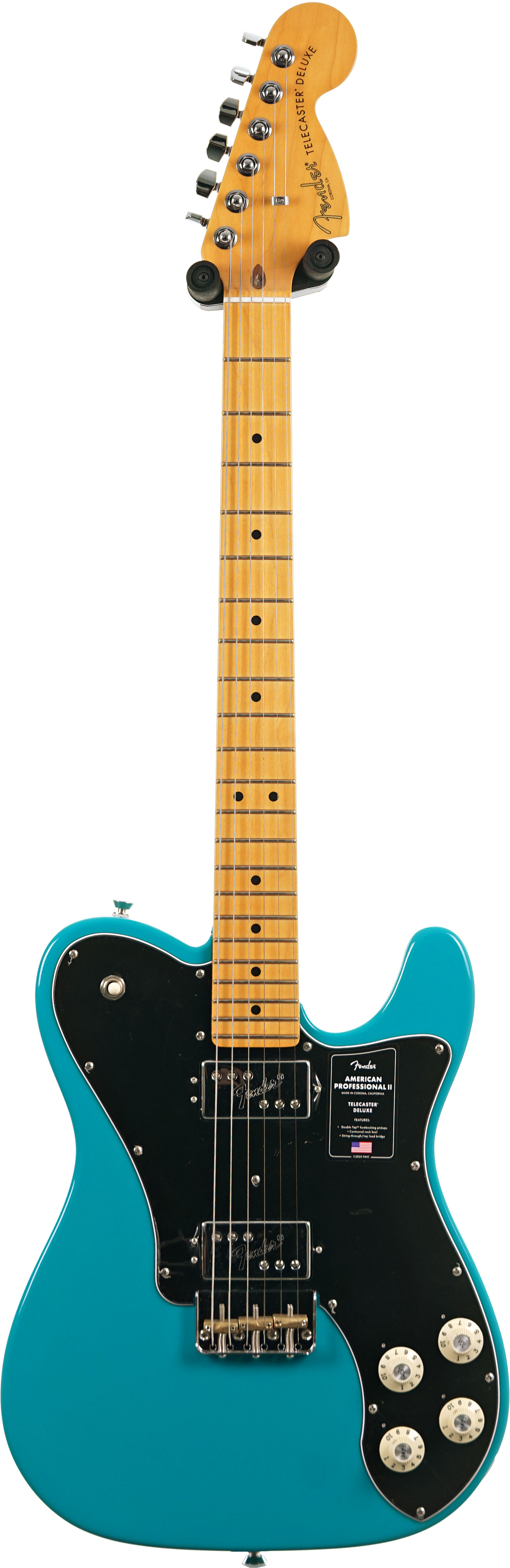 Fender American Professional II Telecaster Deluxe Miami Blue Maple Fingerboard (Ex-Demo) #US22069210