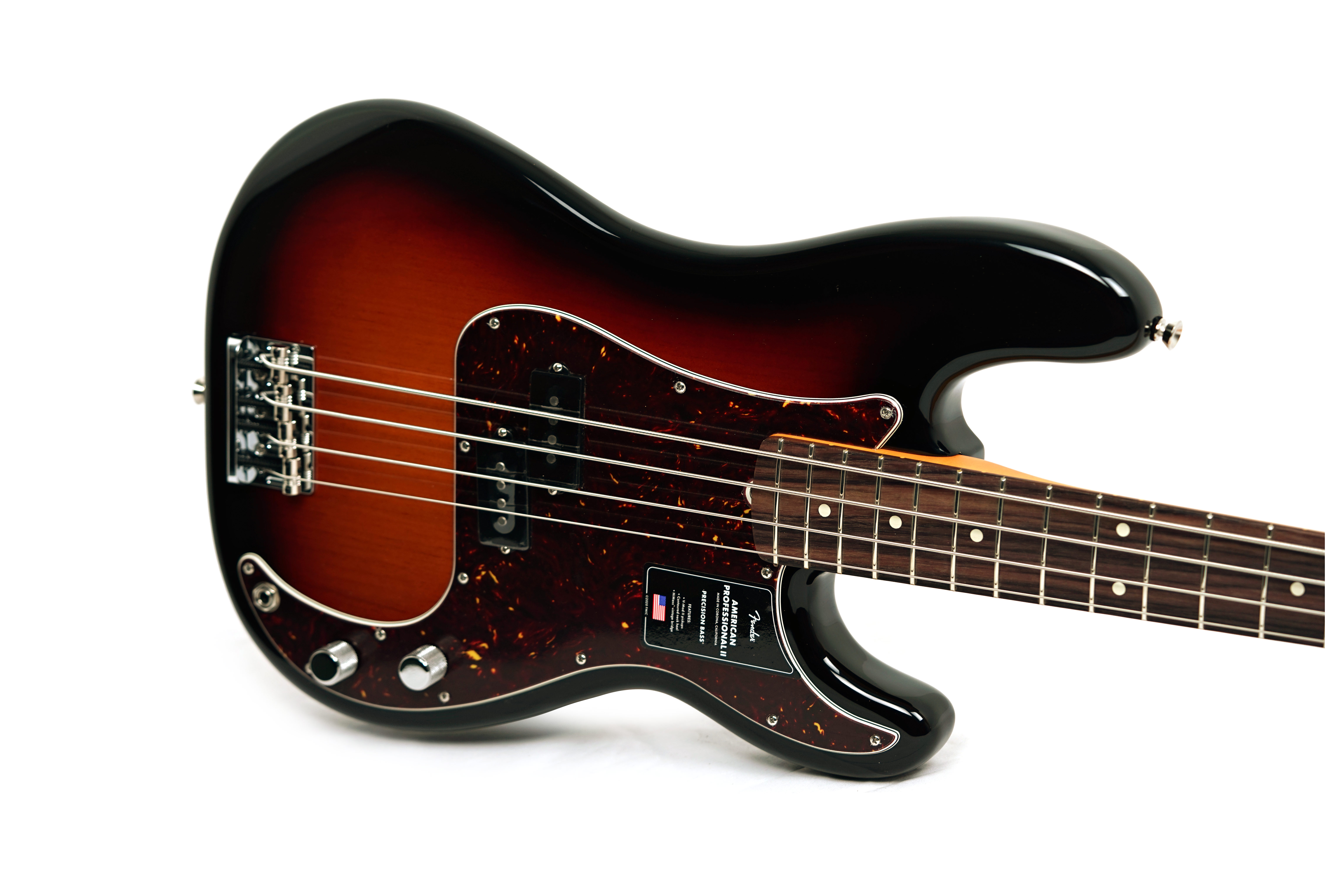 Fender American Professional II Precision Bass 3 Tone Sunburst Rosewood Fingerboard #US25101312