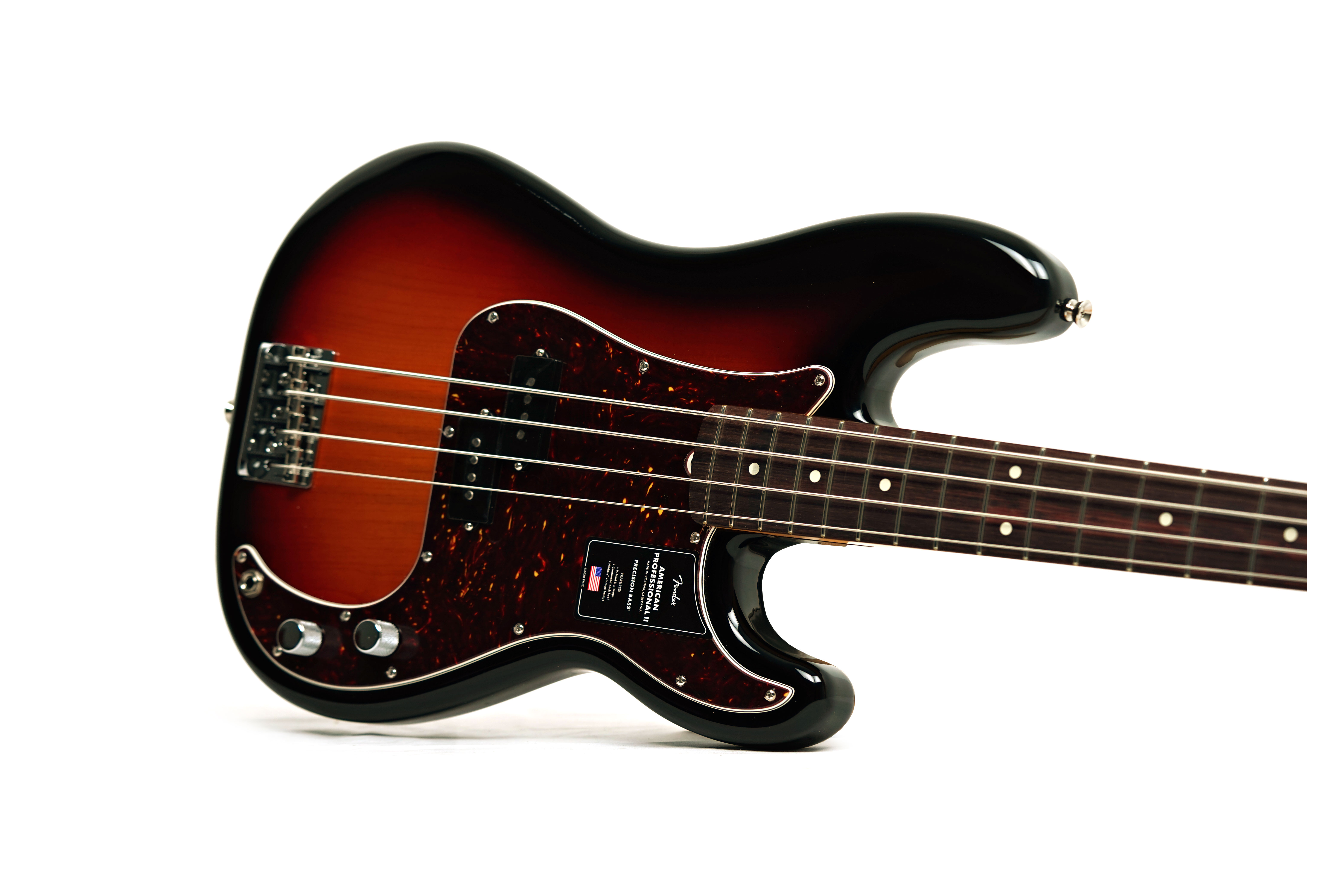Fender American Professional II Precision Bass 3 Tone Sunburst Rosewood Fingerboard #US26026174