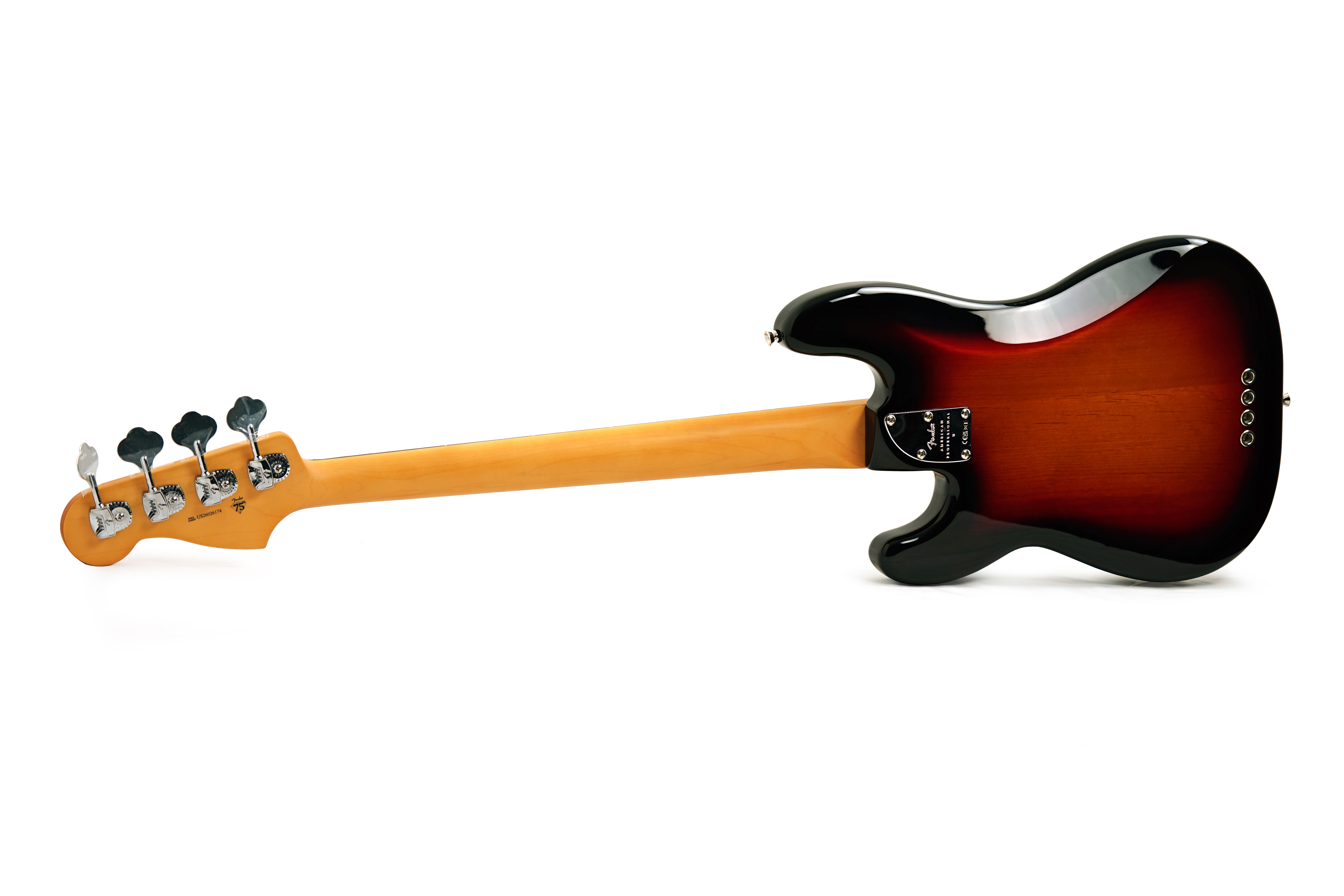 Fender American Professional II Precision Bass 3 Tone Sunburst Rosewood Fingerboard #US26026174