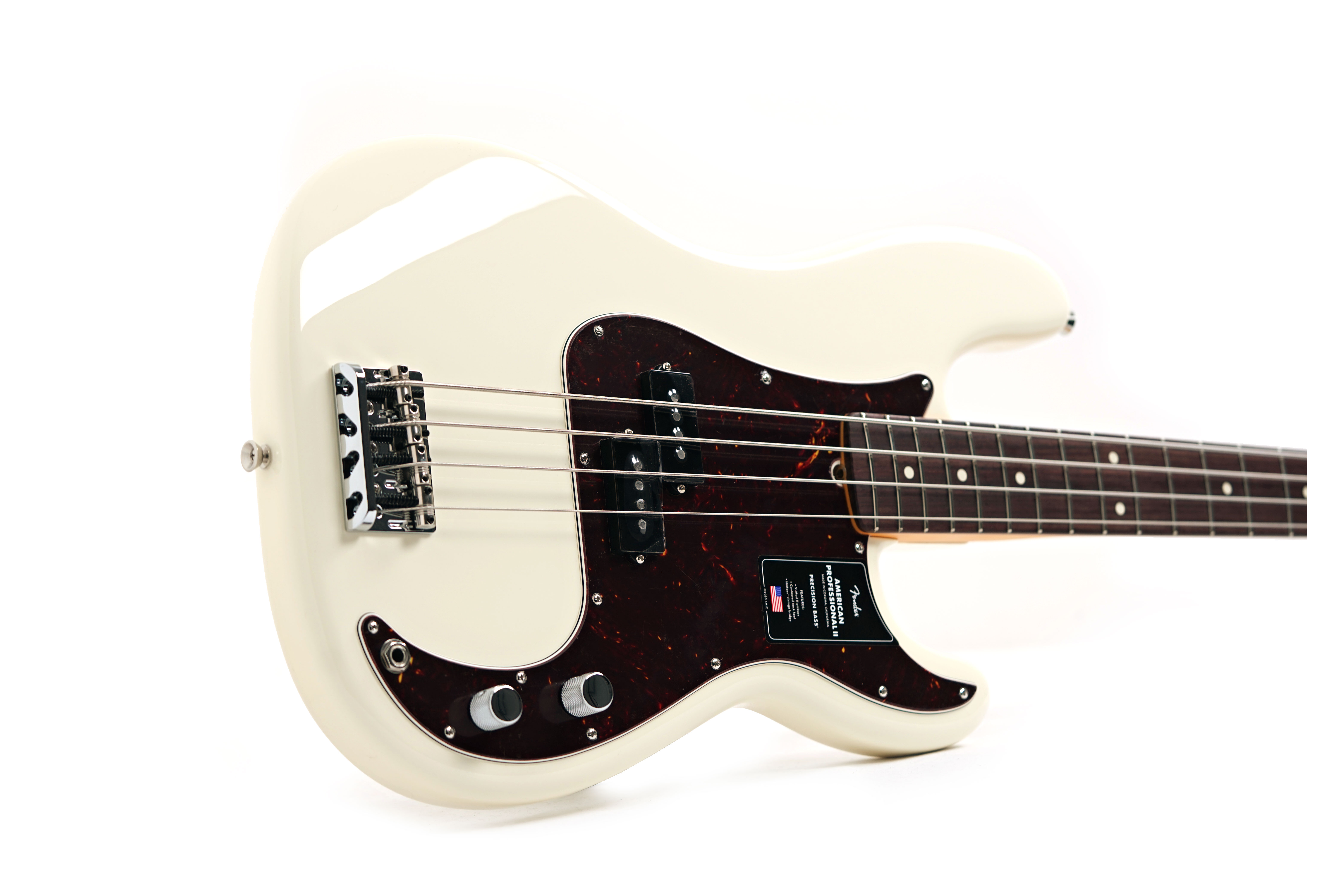 Fender American Professional II Precision Bass Olympic White Rosewood Fingerboard #US25092960