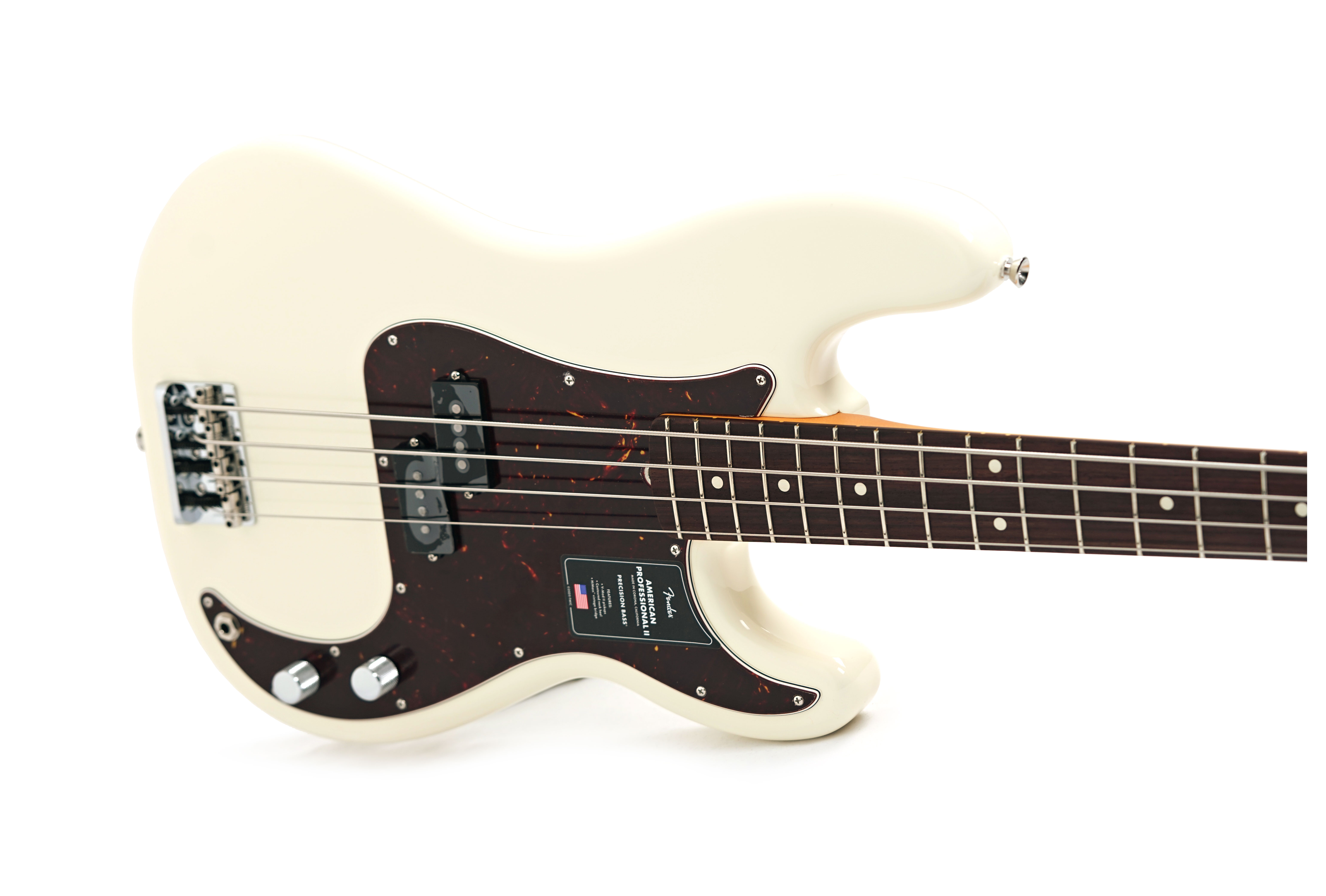Fender American Professional II Precision Bass Olympic White Rosewood Fingerboard #US25092960