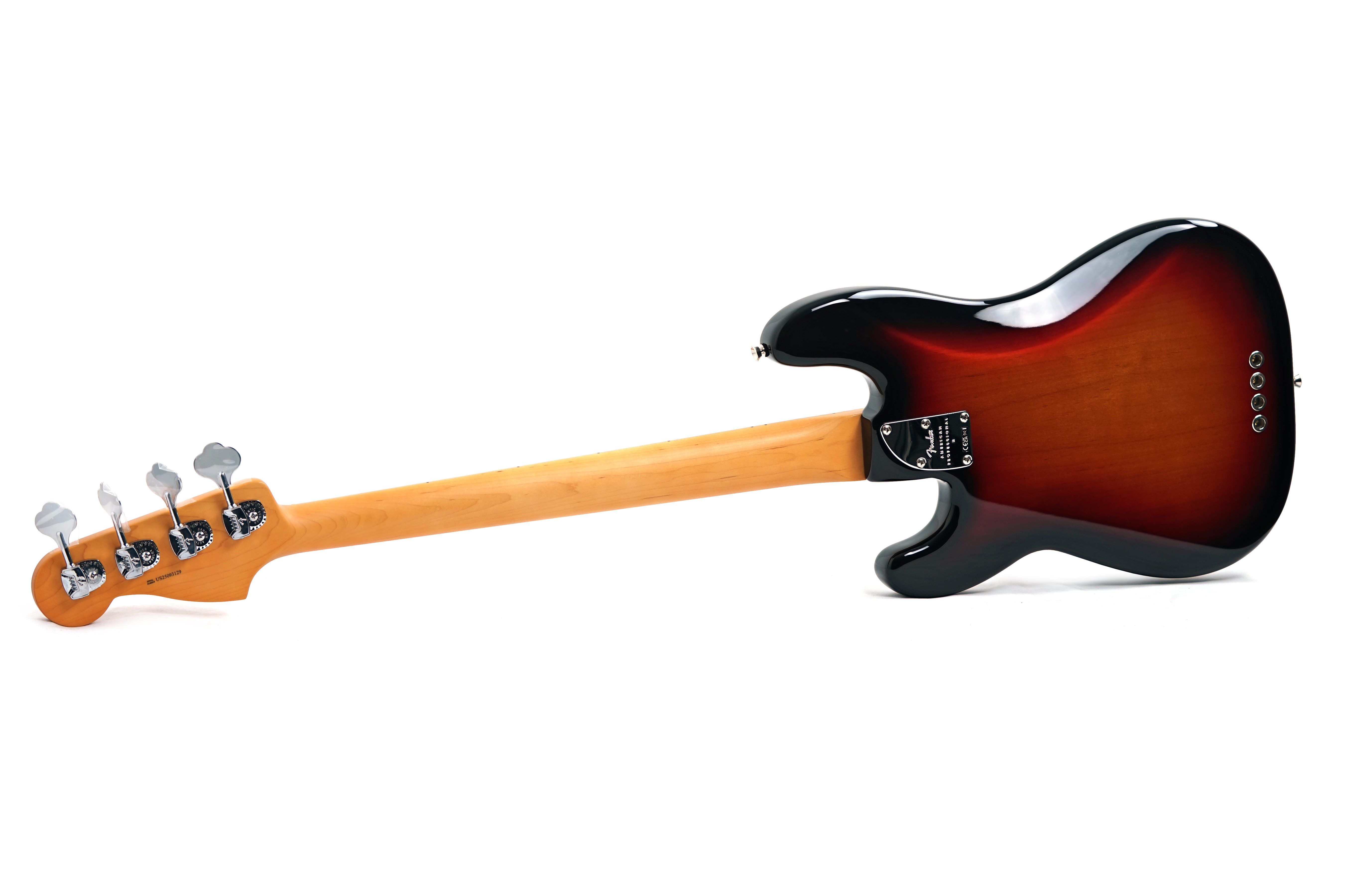 Fender American Professional II Precision Bass 3 Tone Sunburst Maple Fingerboard #US25093129