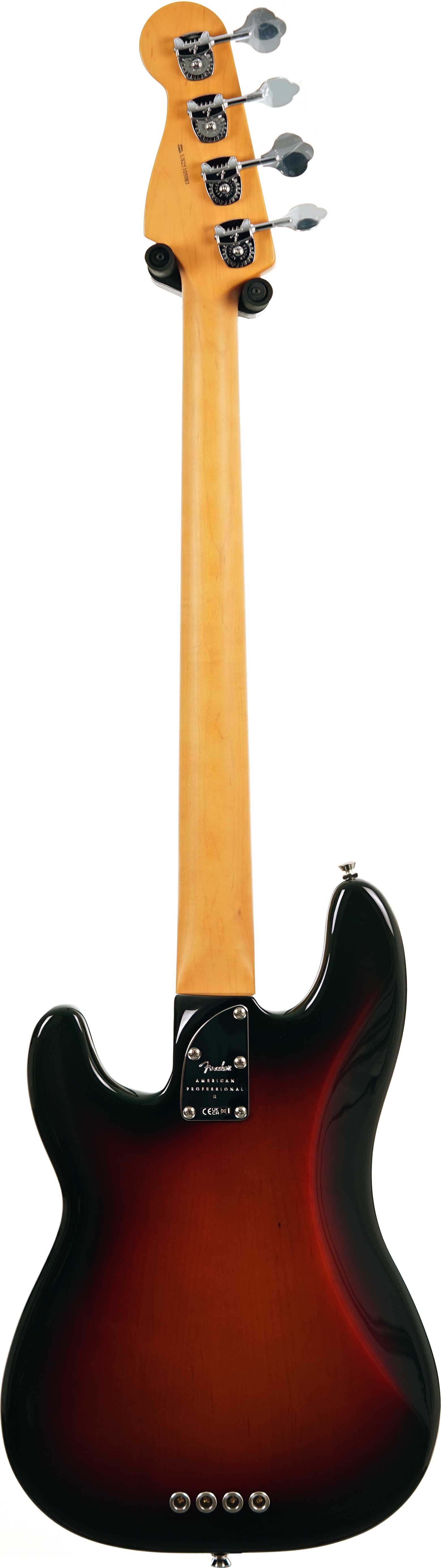 Fender American Professional II Precision Bass 3 Tone Sunburst Maple Fingerboard #US25105083