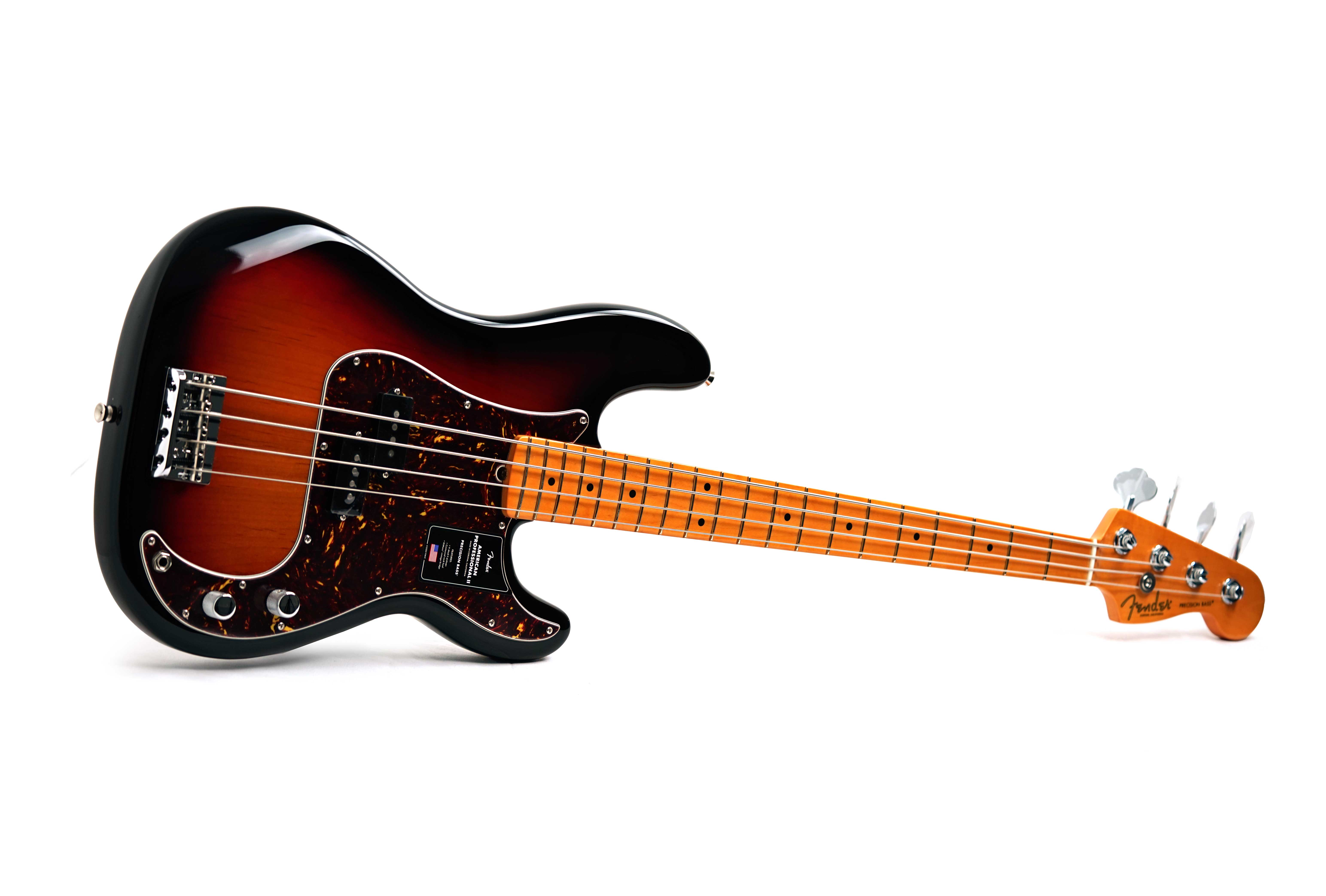 Fender American Professional II Precision Bass 3 Tone Sunburst Maple Fingerboard #US25105083
