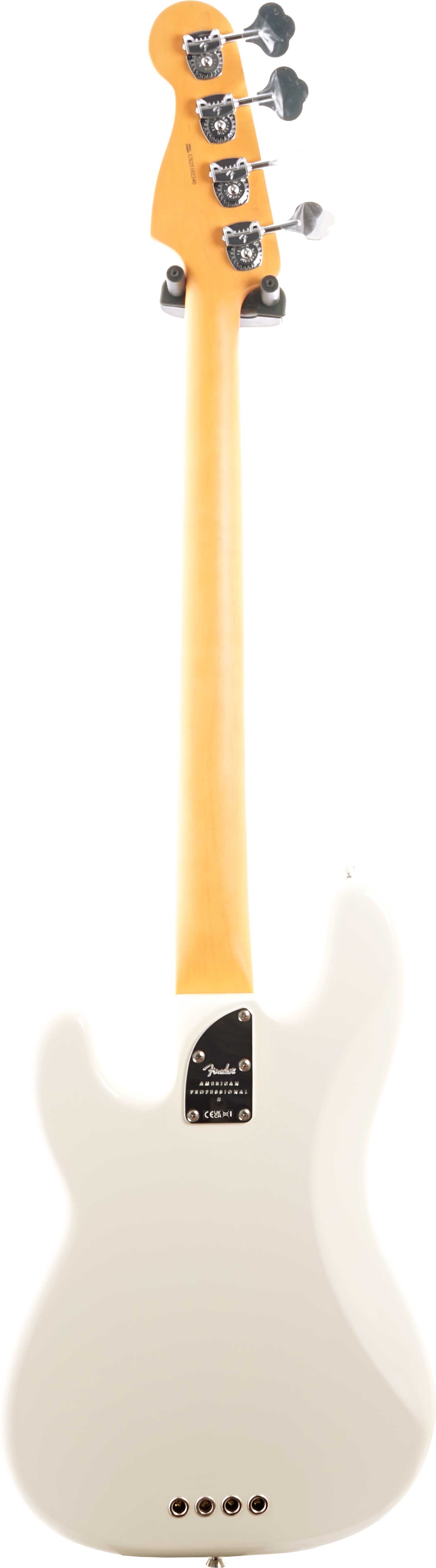 Fender American Professional II Precision Bass Olympic White Maple Fingerboard #US25102340