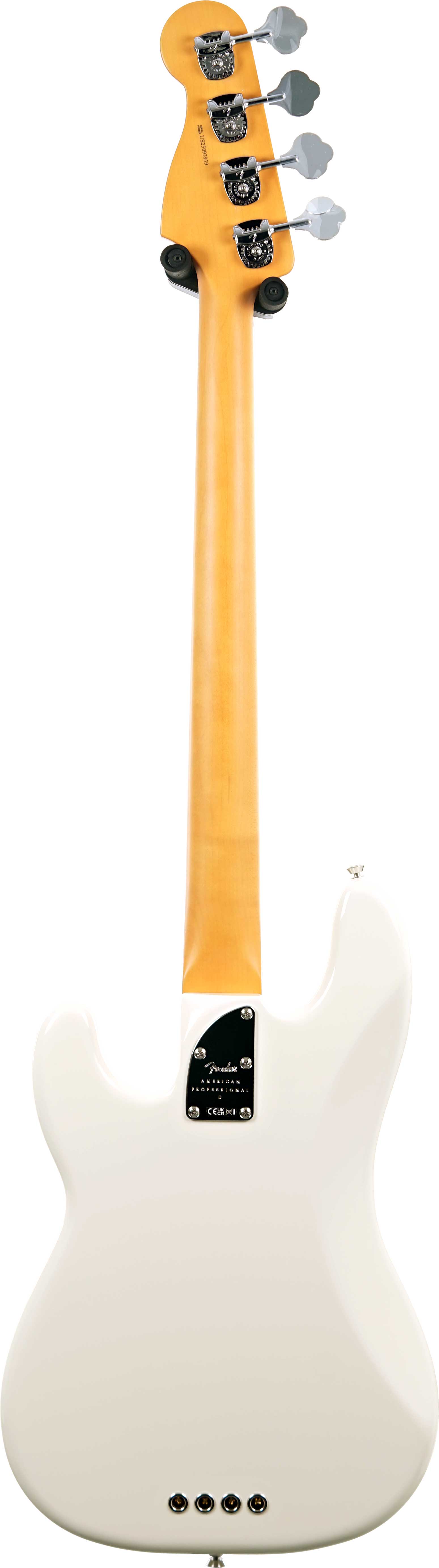 Fender American Professional II Precision Bass Olympic White Maple Fingerboard #US25093939