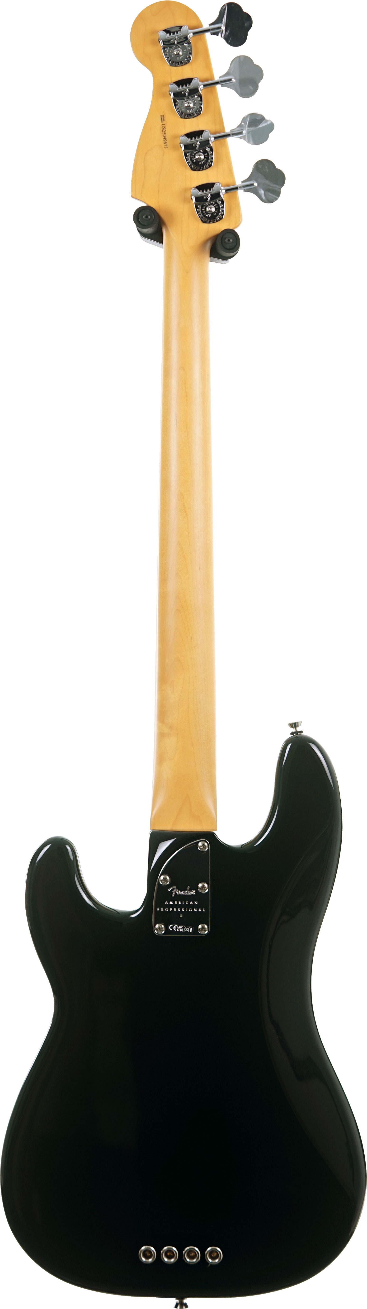 Fender American Professional II Precision Bass Black Maple Fingerboard #US25049673