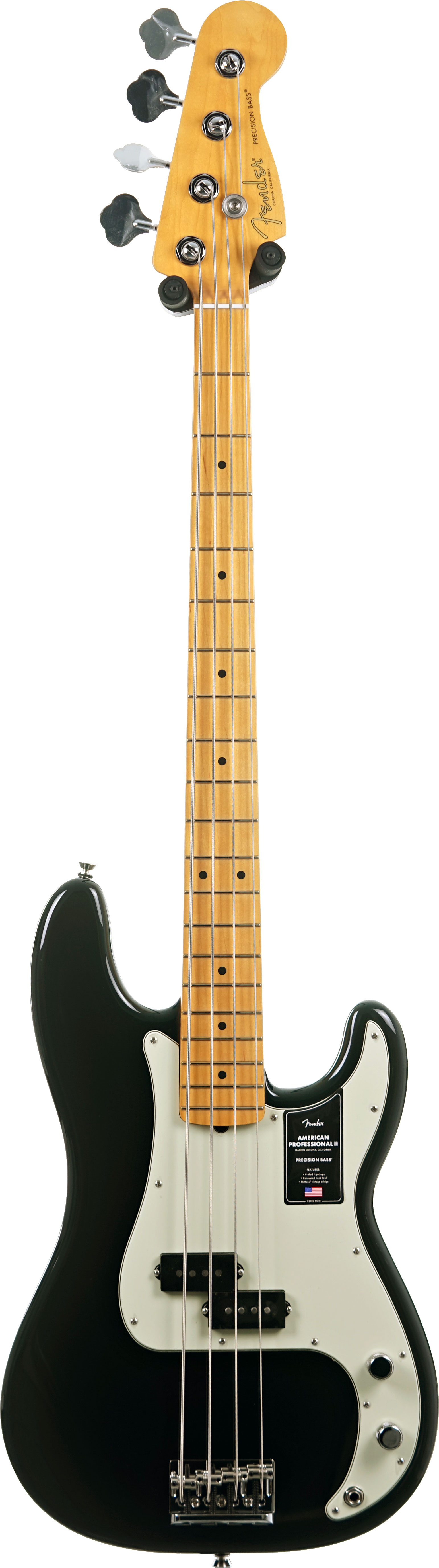 Fender American Professional II Precision Bass Black Maple Fingerboard #US25049673