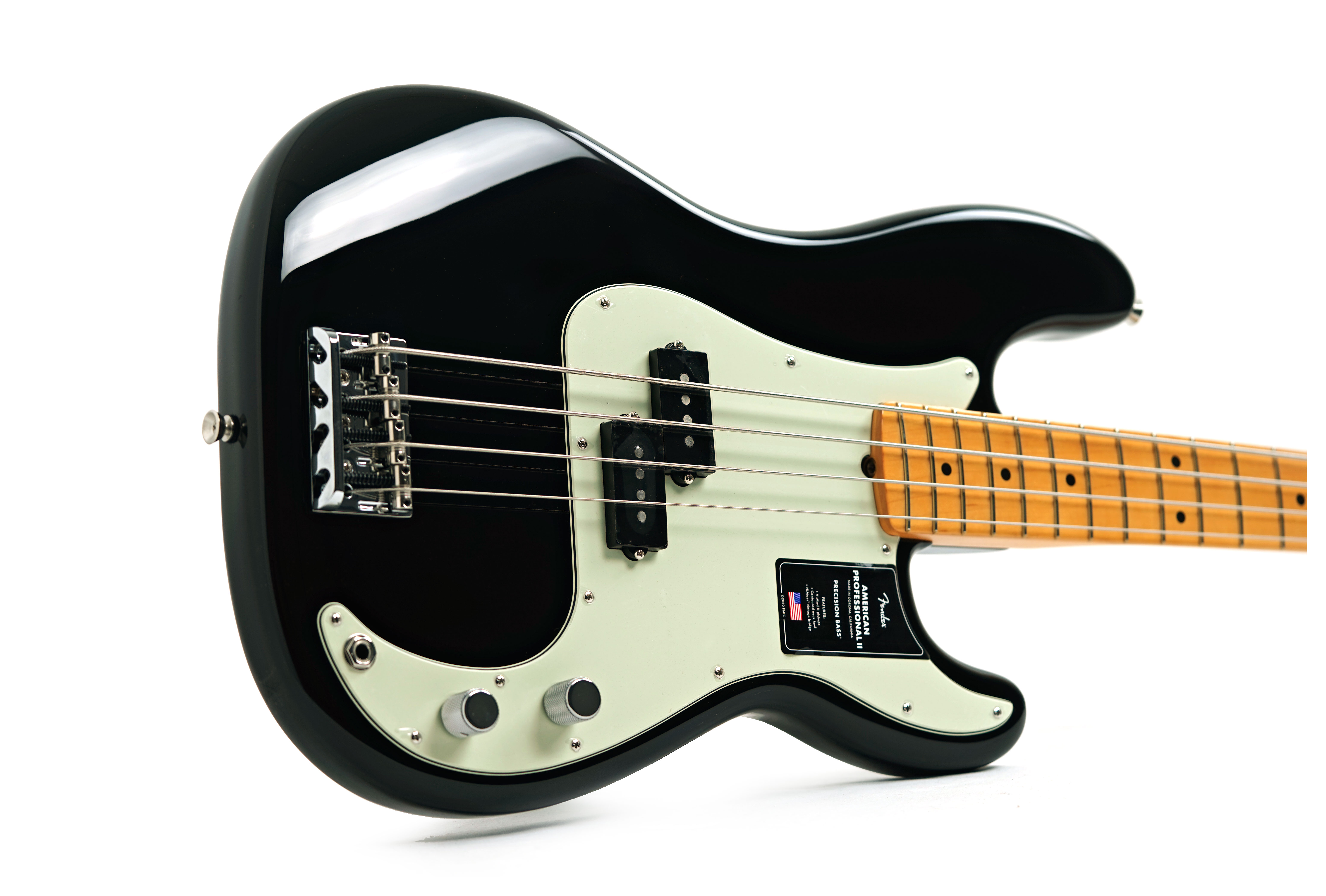 Fender American Professional II Precision Bass Black Maple Fingerboard #US25049673