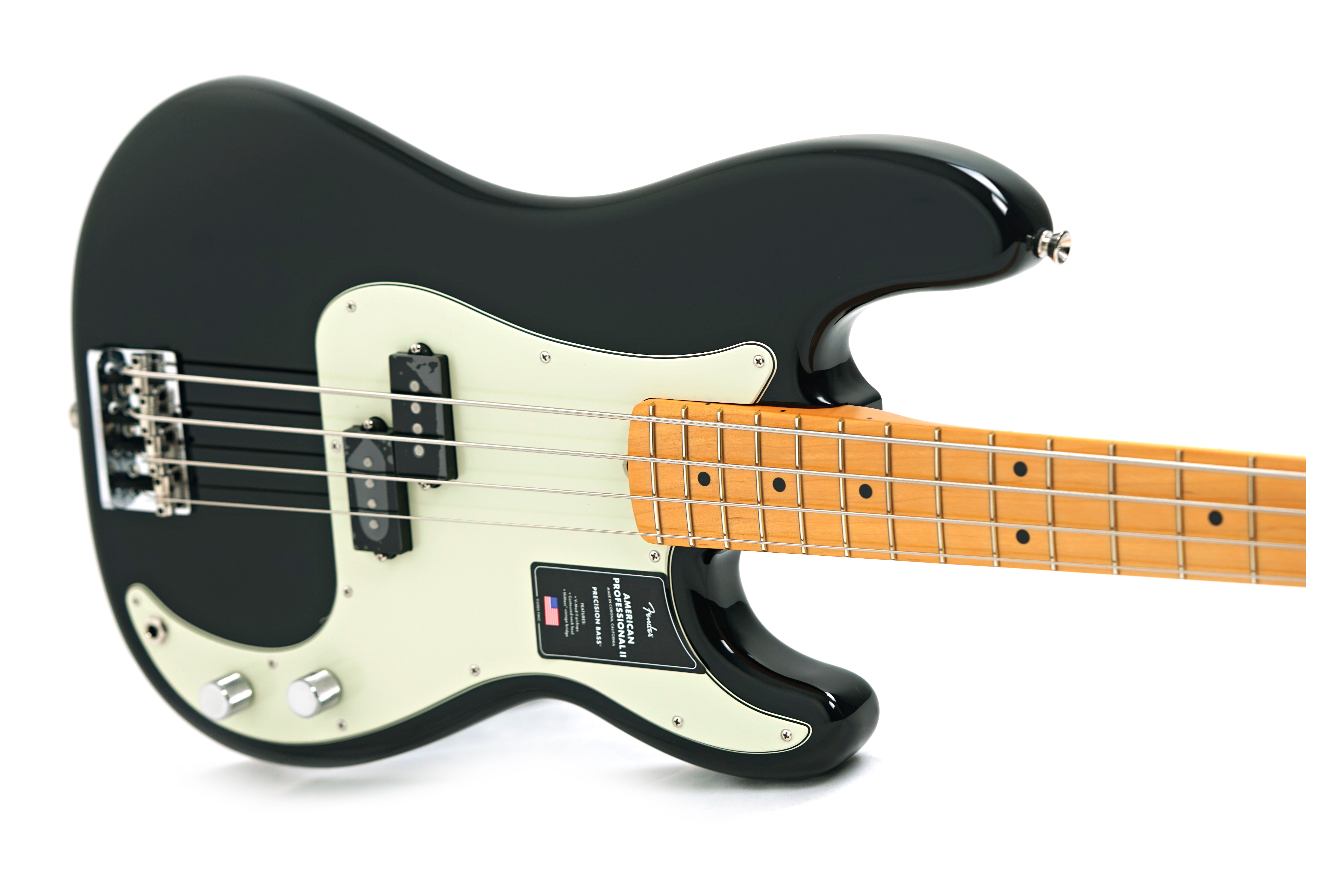 Fender American Professional II Precision Bass Black Maple Fingerboard #US25049673