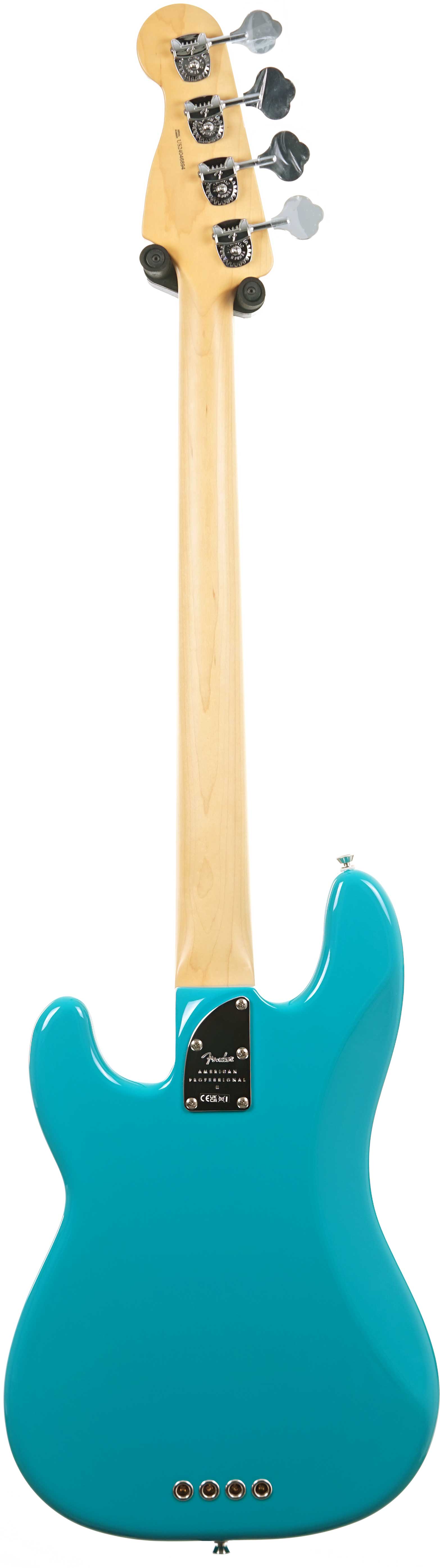 Fender American Professional II Precision Bass Miami Blue Maple Fingerboard #US24046894