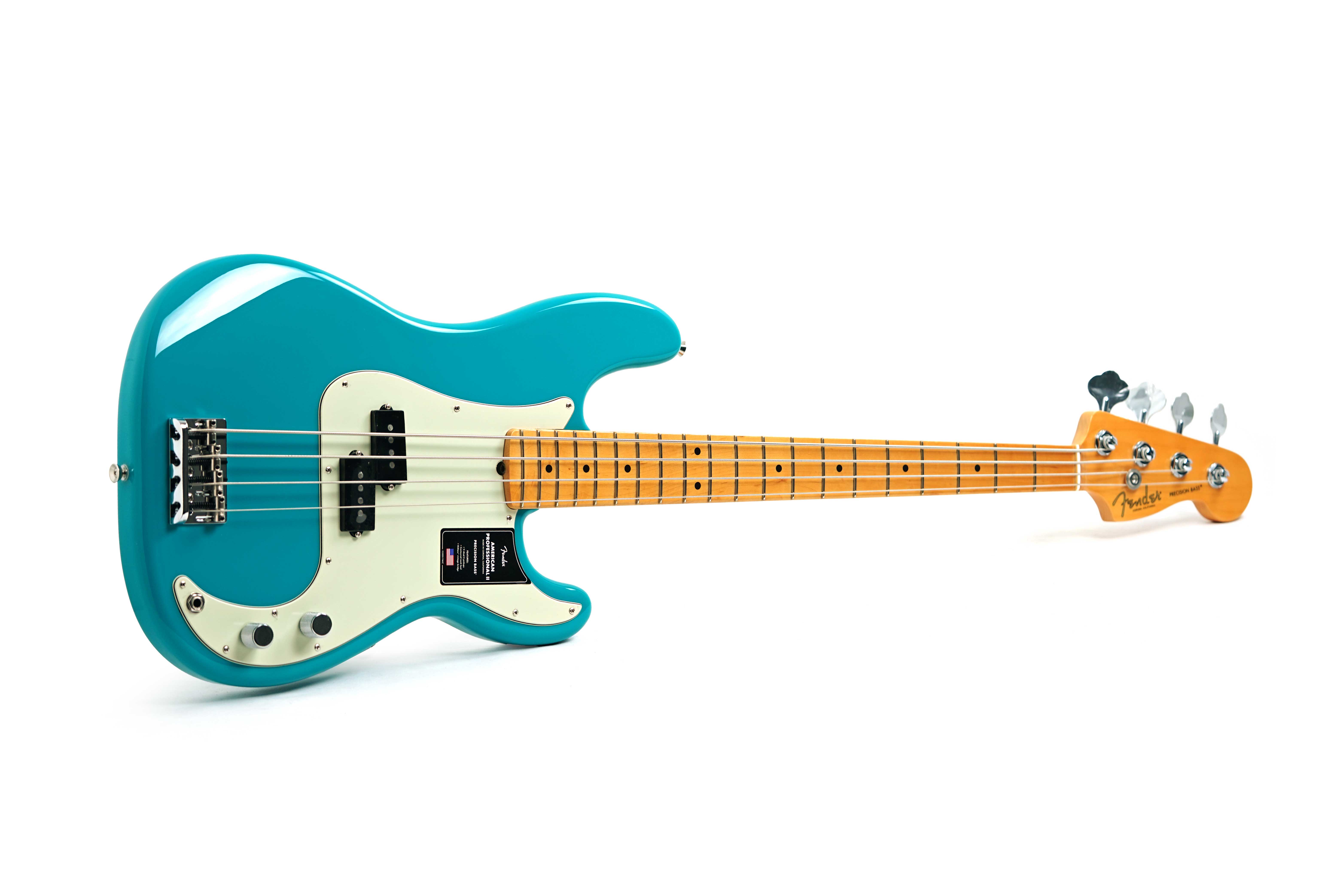 Fender American Professional II Precision Bass Miami Blue Maple Fingerboard #US25051095