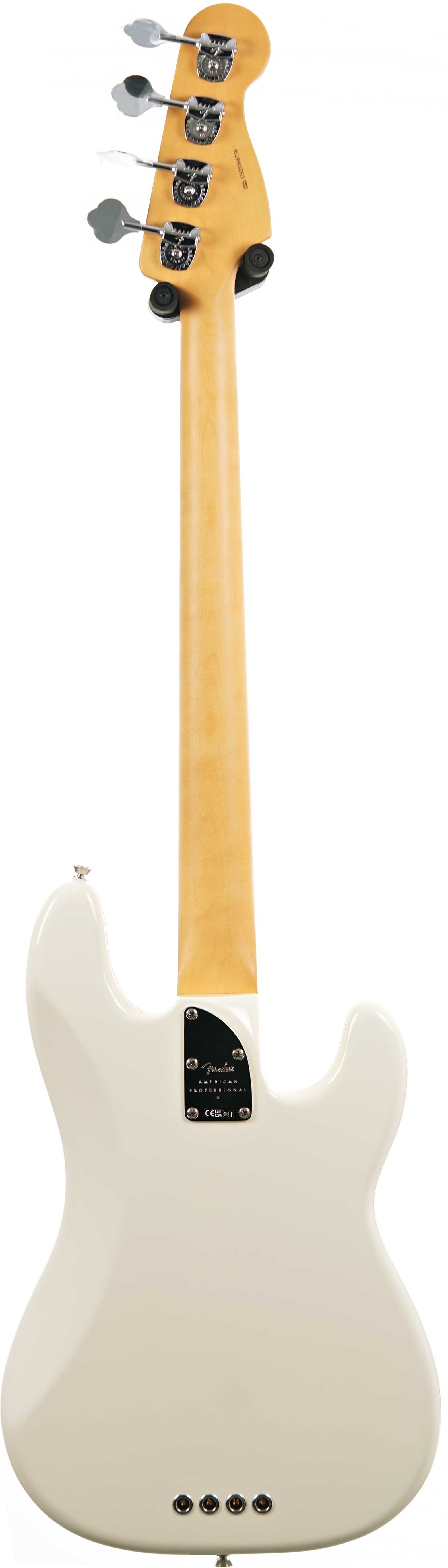 Fender American Professional II Precision Bass Olympic White Rosewood Fingerboard Left Handed (Ex-Demo) #US25066756