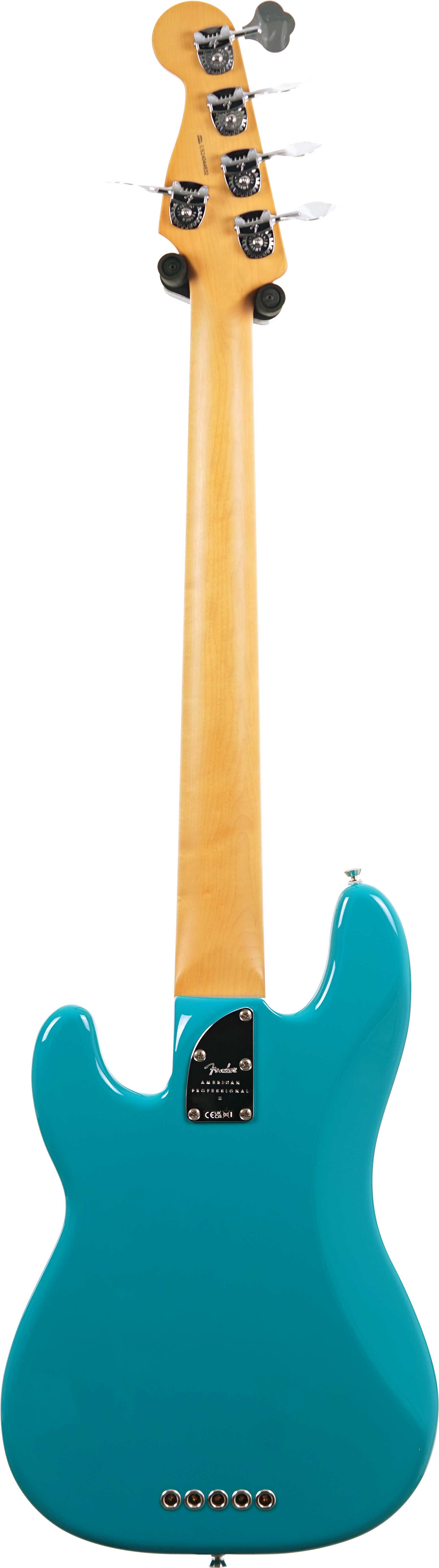 Fender American Professional II Precision Bass V Miami Blue Maple Fingerboard (Ex-Demo) #US24044632