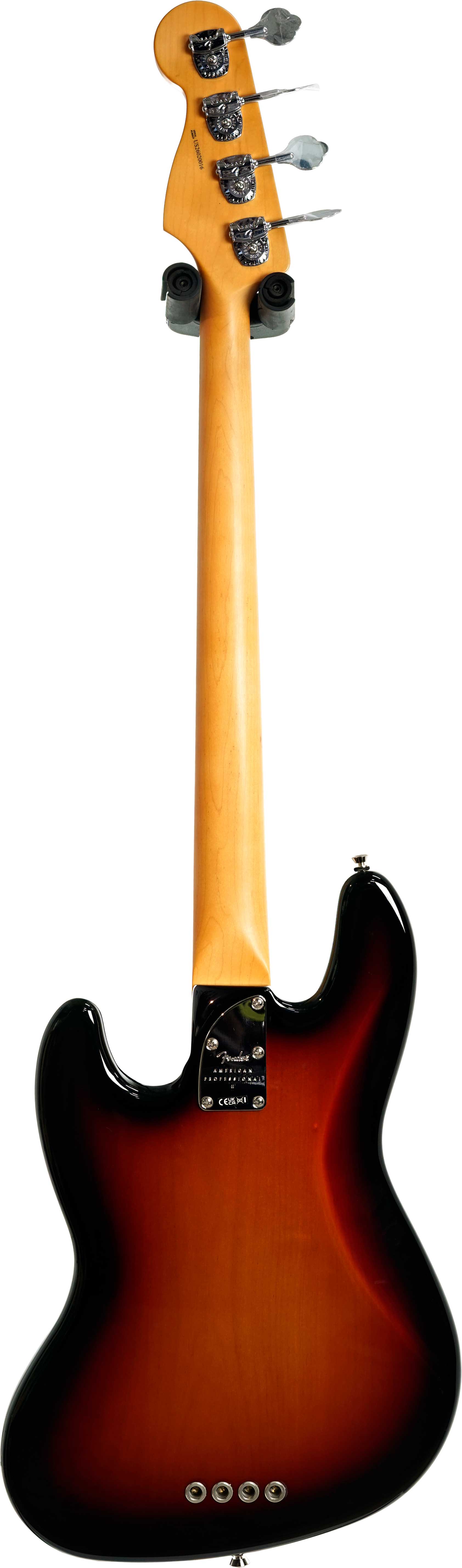 Fender American Professional II Jazz Bass 3 Tone Sunburst Rosewood Fingerboard #US26020016