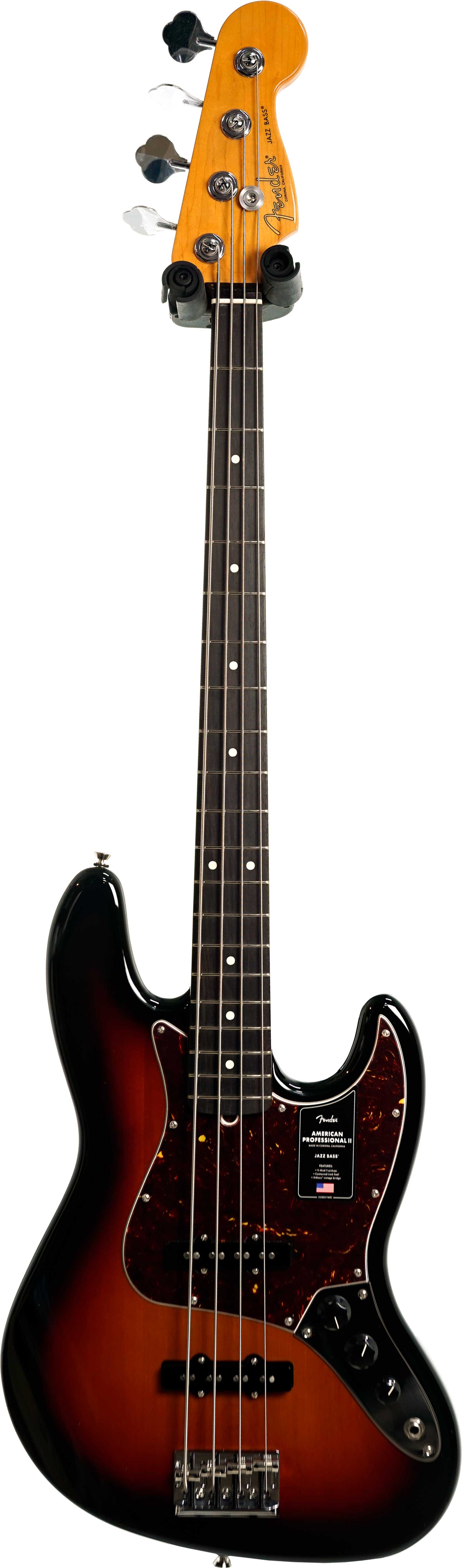 Fender American Professional II Jazz Bass 3 Tone Sunburst Rosewood Fingerboard #US26020016