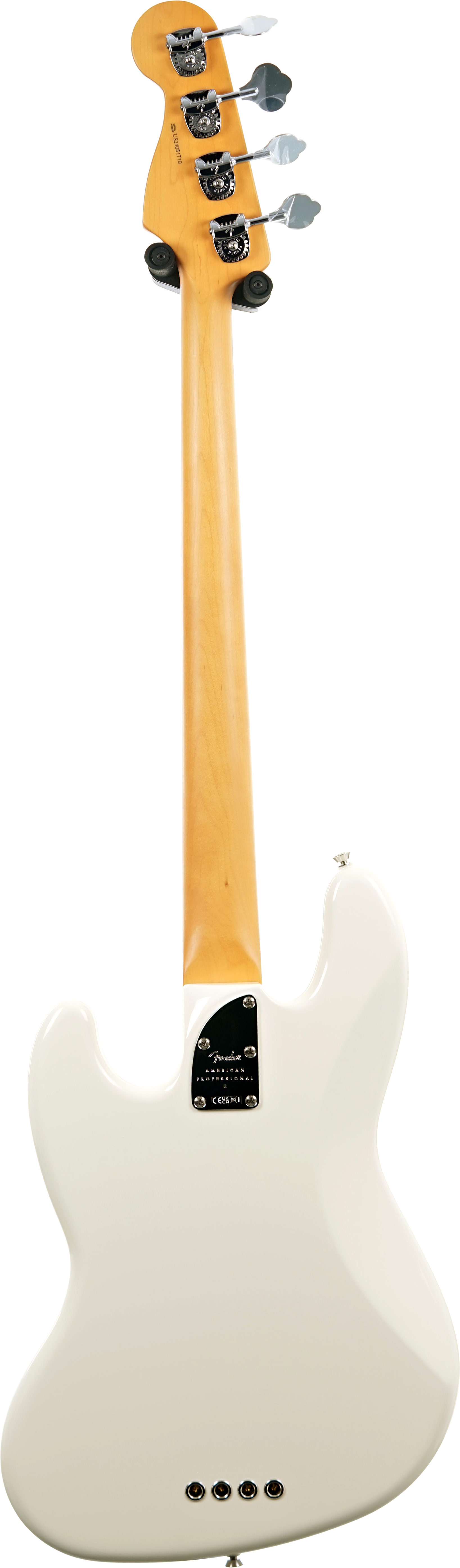 Fender American Professional II Jazz Bass Olympic White Rosewood Fingerboard #US24051710