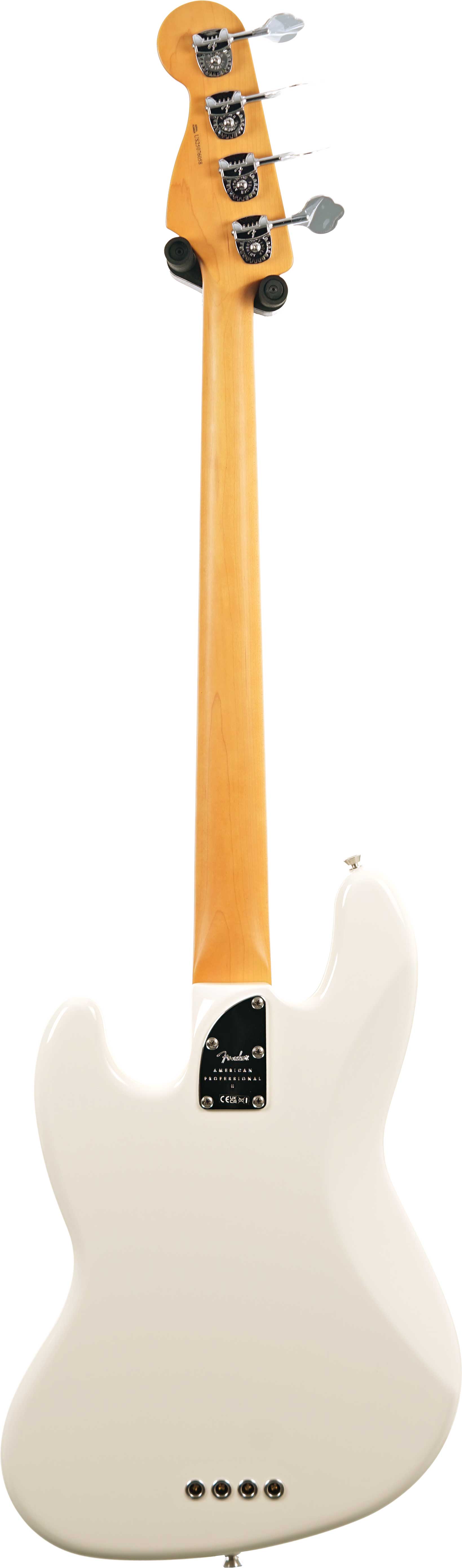 Fender American Professional II Jazz Bass Olympic White Rosewood Fingerboard (Nearly New) #US25061854