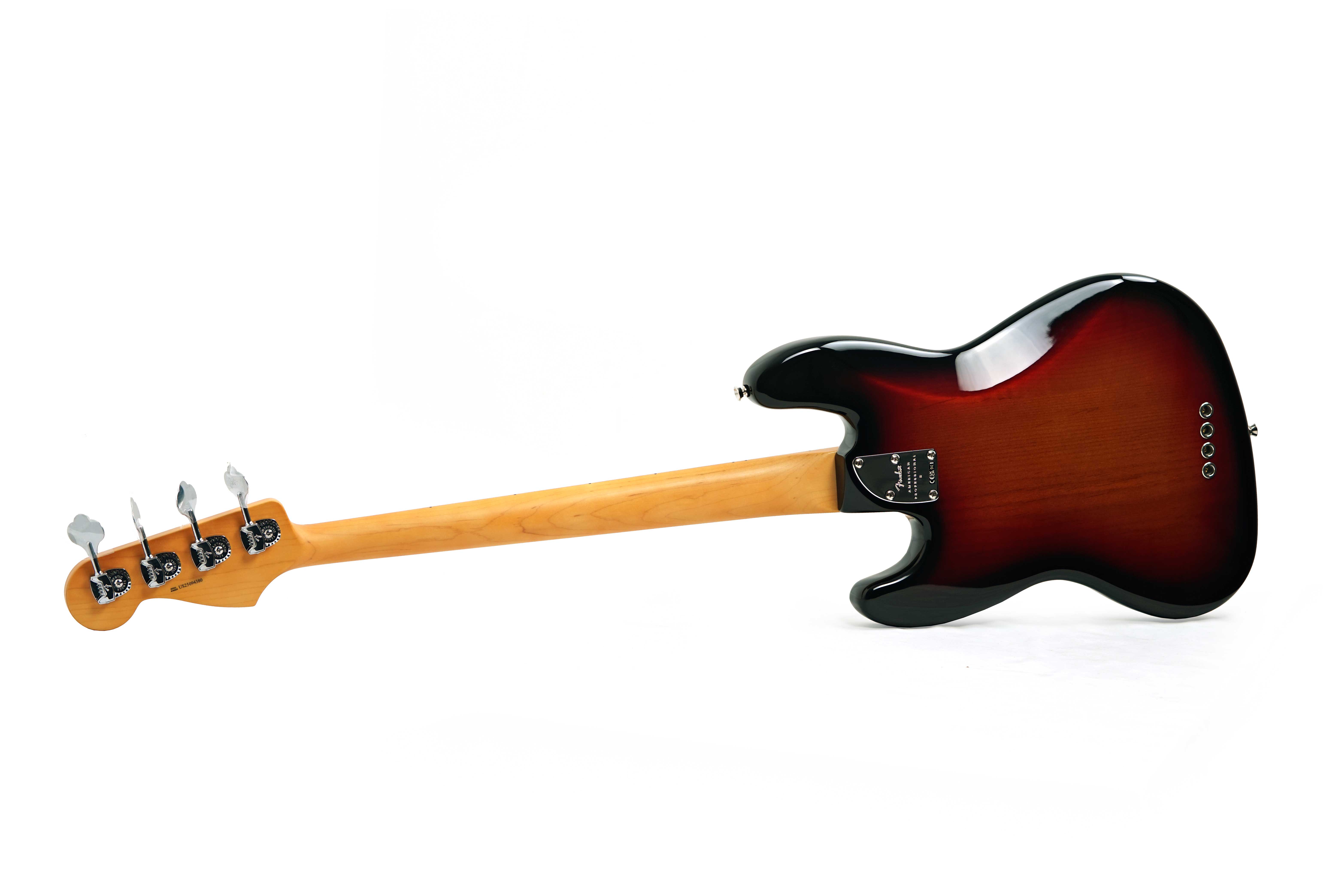 Fender American Professional II Jazz Bass 3 Tone Sunburst Maple Fingerboard #US25094380