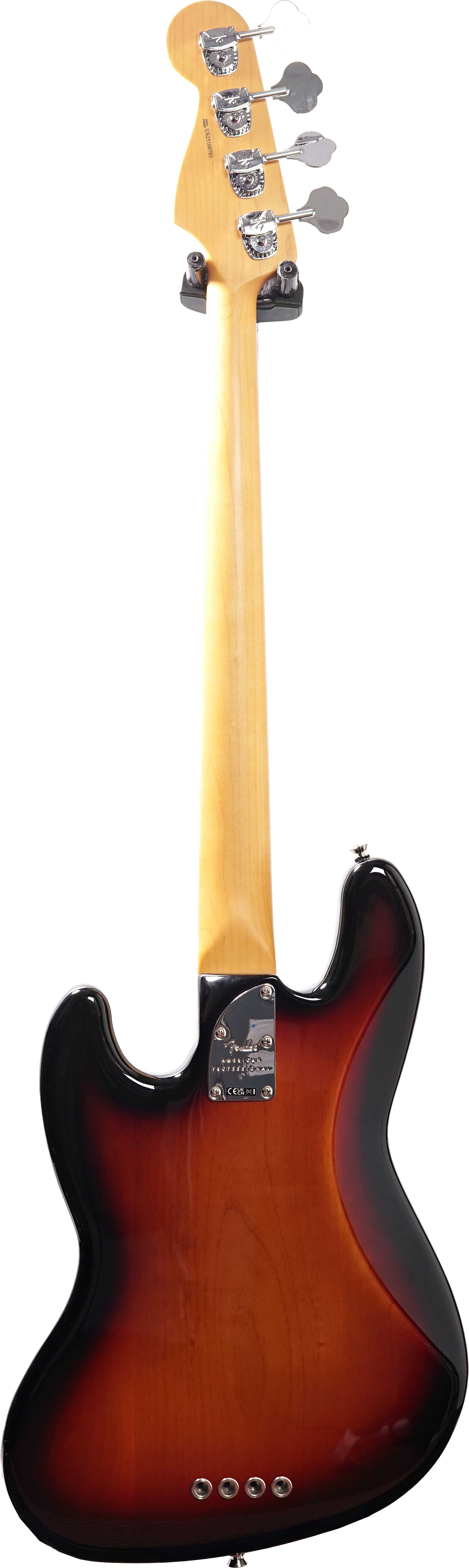 Fender American Professional II Jazz Bass 3 Tone Sunburst Maple Fingerboard #US25100783